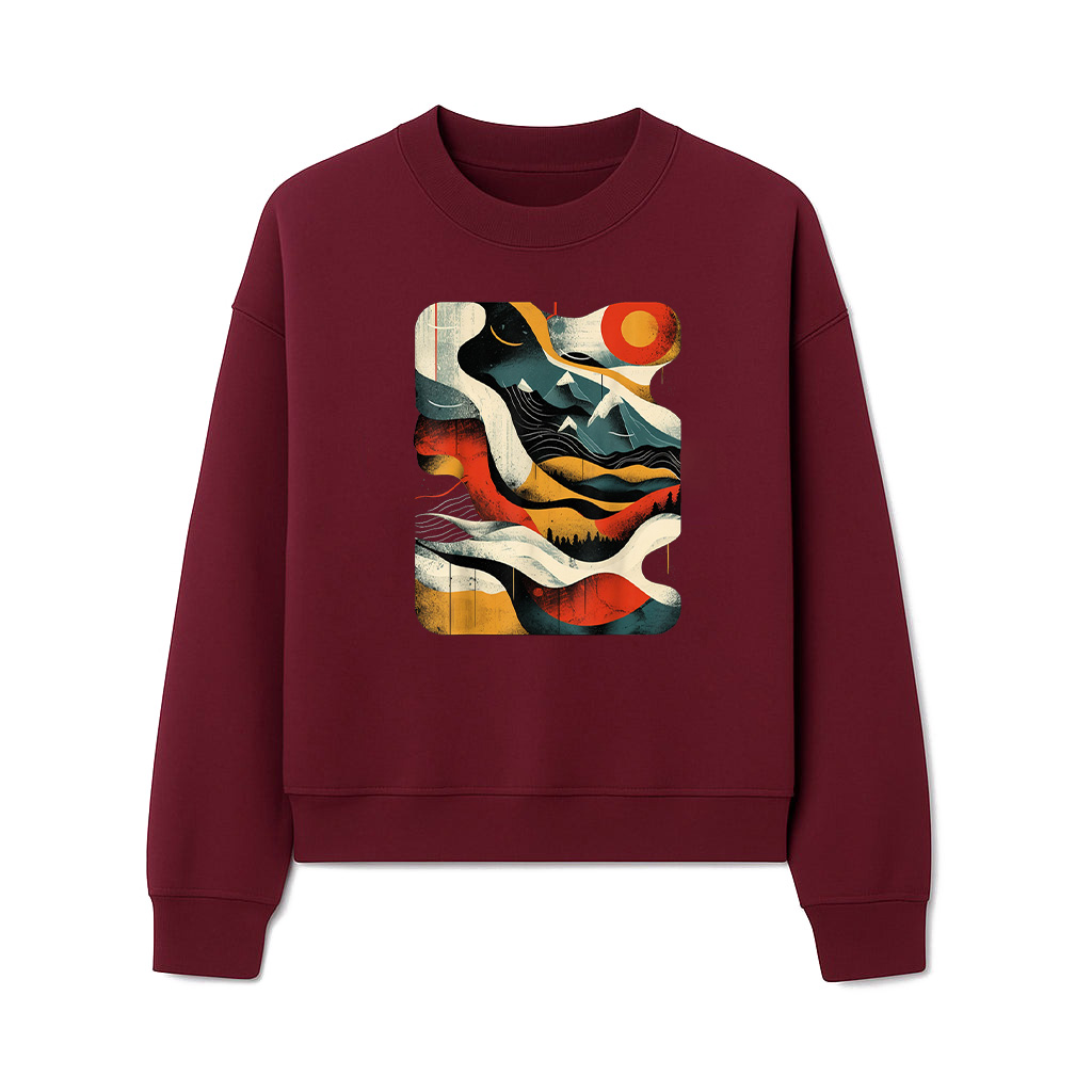 Artsy Hiker On Abstract Art Hiking Sweatshirts - Image 6