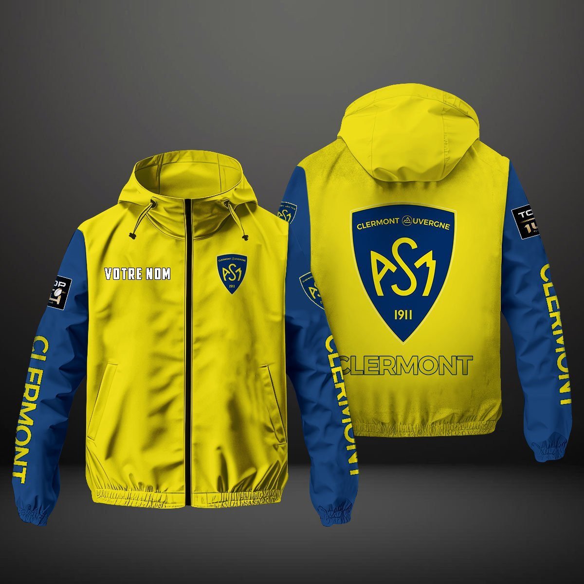 ASM Clermont Auvergne Bundesliga Windbreaker Outdoor Jacket
