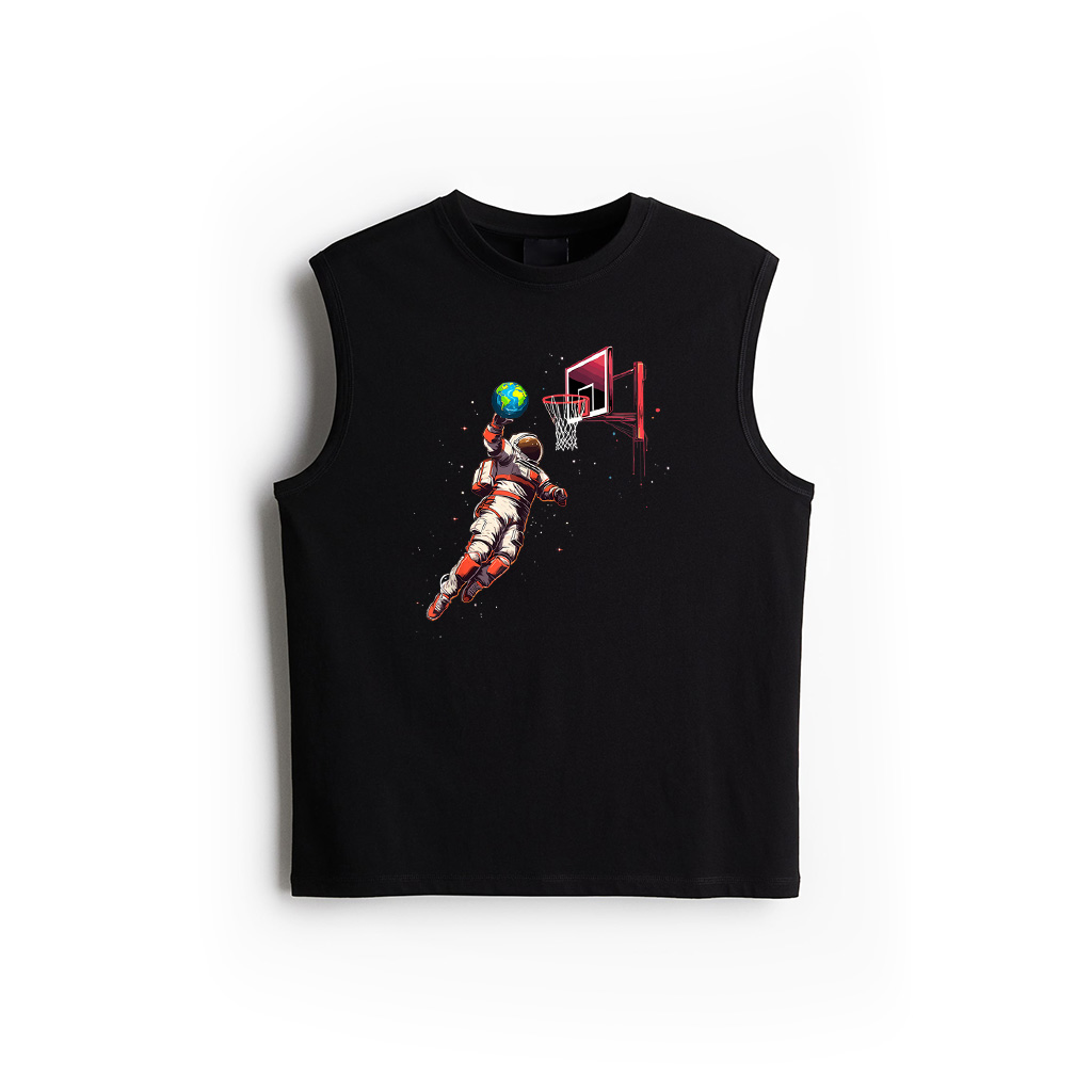 Astronaut Basketball Outer Space Tank Top