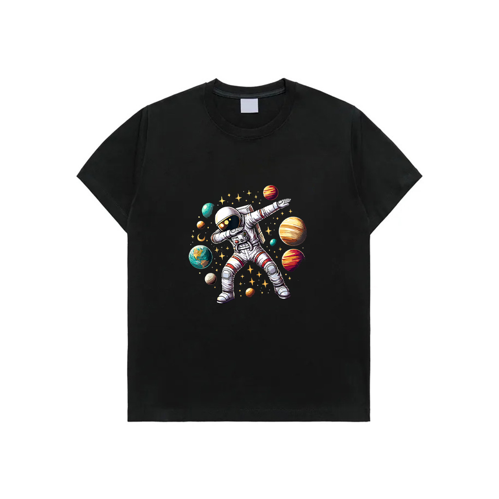 Astronaut Dabbing In Space Cosmic Galaxy Adventure T-Shirt