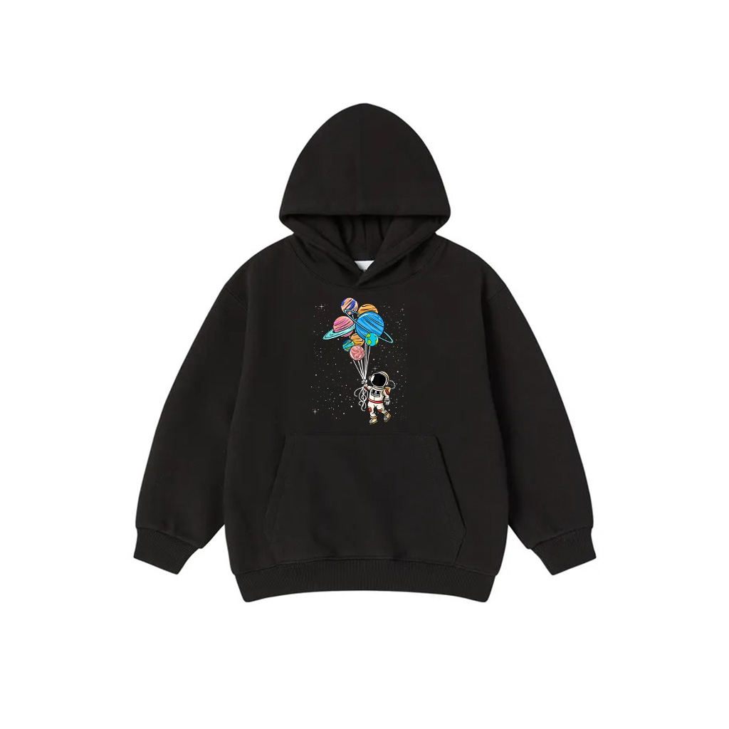 Astronaut Holding Planet Balloons Hoodie