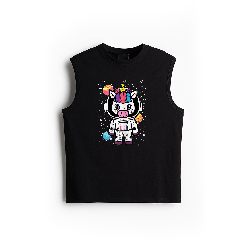 Astronaut Unicorn Cute Space Galaxy Toddler Girls Kids Women Tank Top