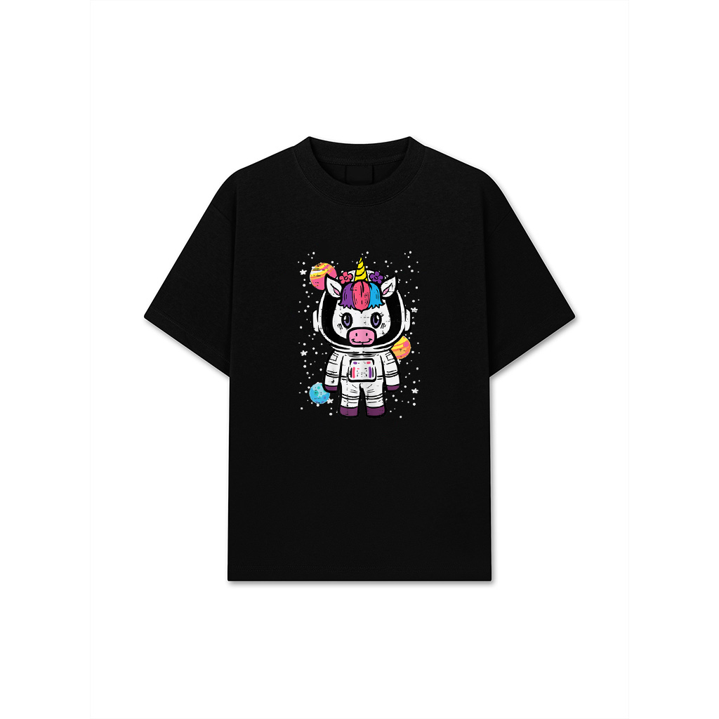 Astronaut Unicorn Cute Space Galaxy Toddler Girls Kids Women T-Shirt