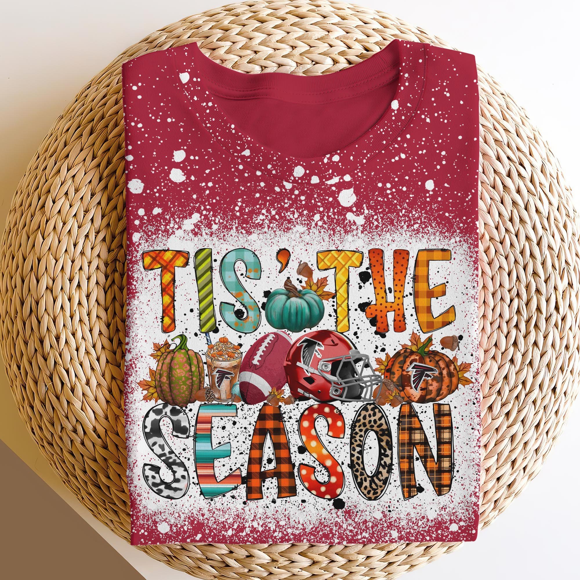 Atlanta Falcons 3D Shirts, Tis The Season Shirts, Sport Shirts For Fan