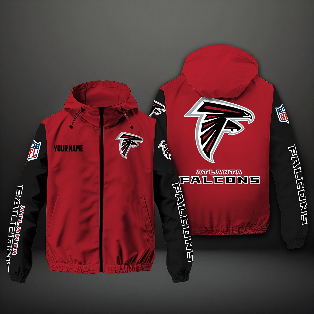 Atlanta Falcons NFL Personalized Windbreaker Jacket For Fan