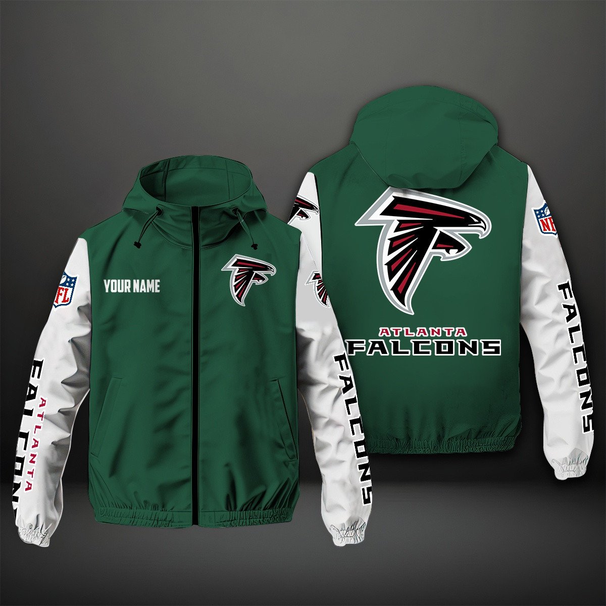 Atlanta Falcons NFL Personalized Windbreaker Jacket For Fan