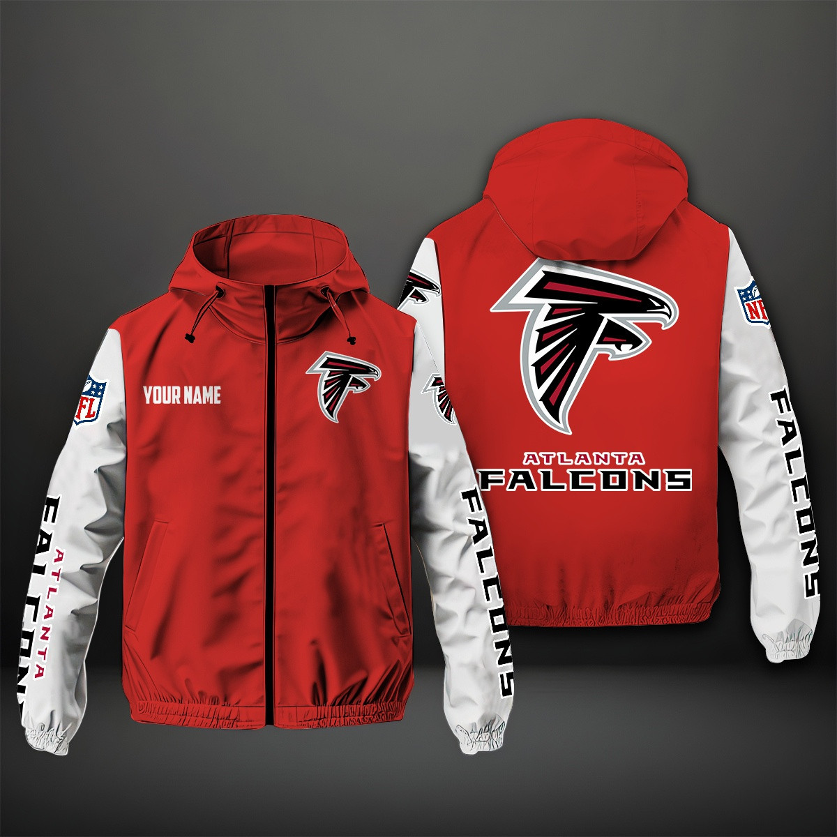 Atlanta Falcons NFL Personalized Windbreaker Jacket For Fan