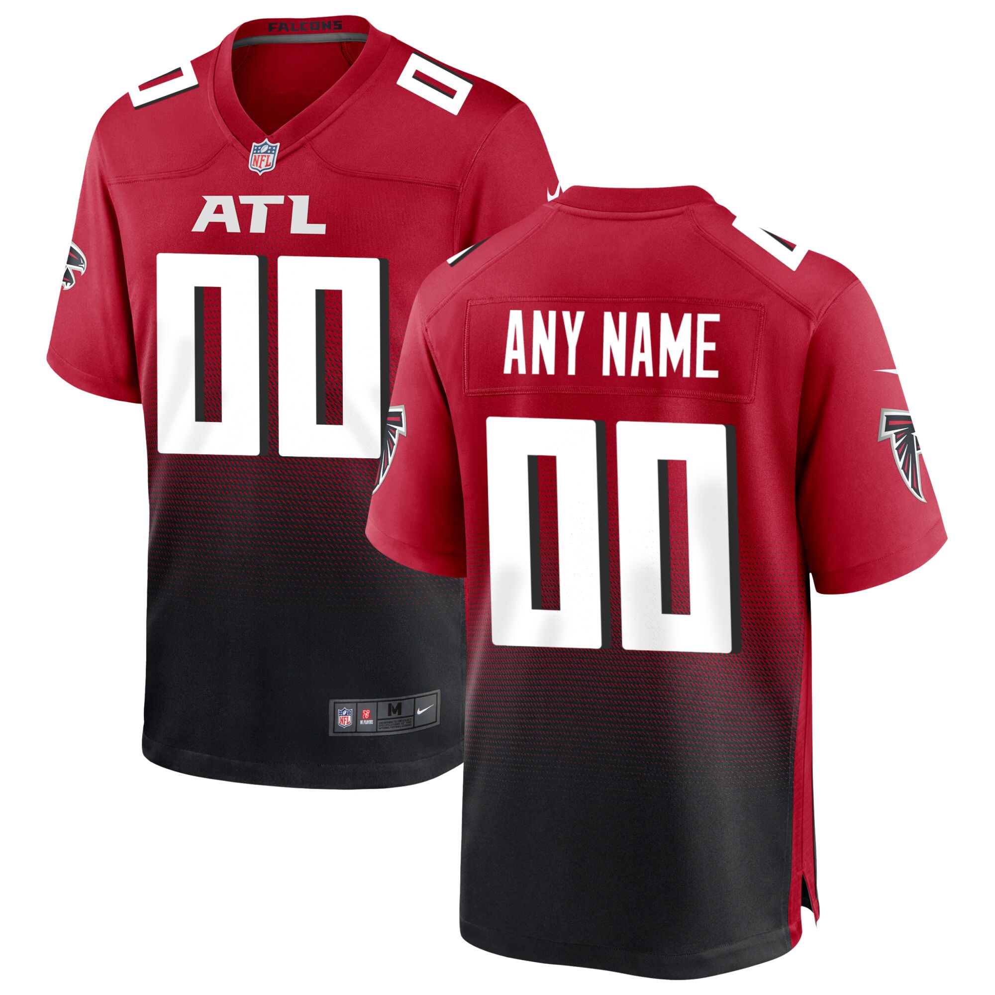 Atlanta Falcons Nike Alternate Custom Game Jersey   Red