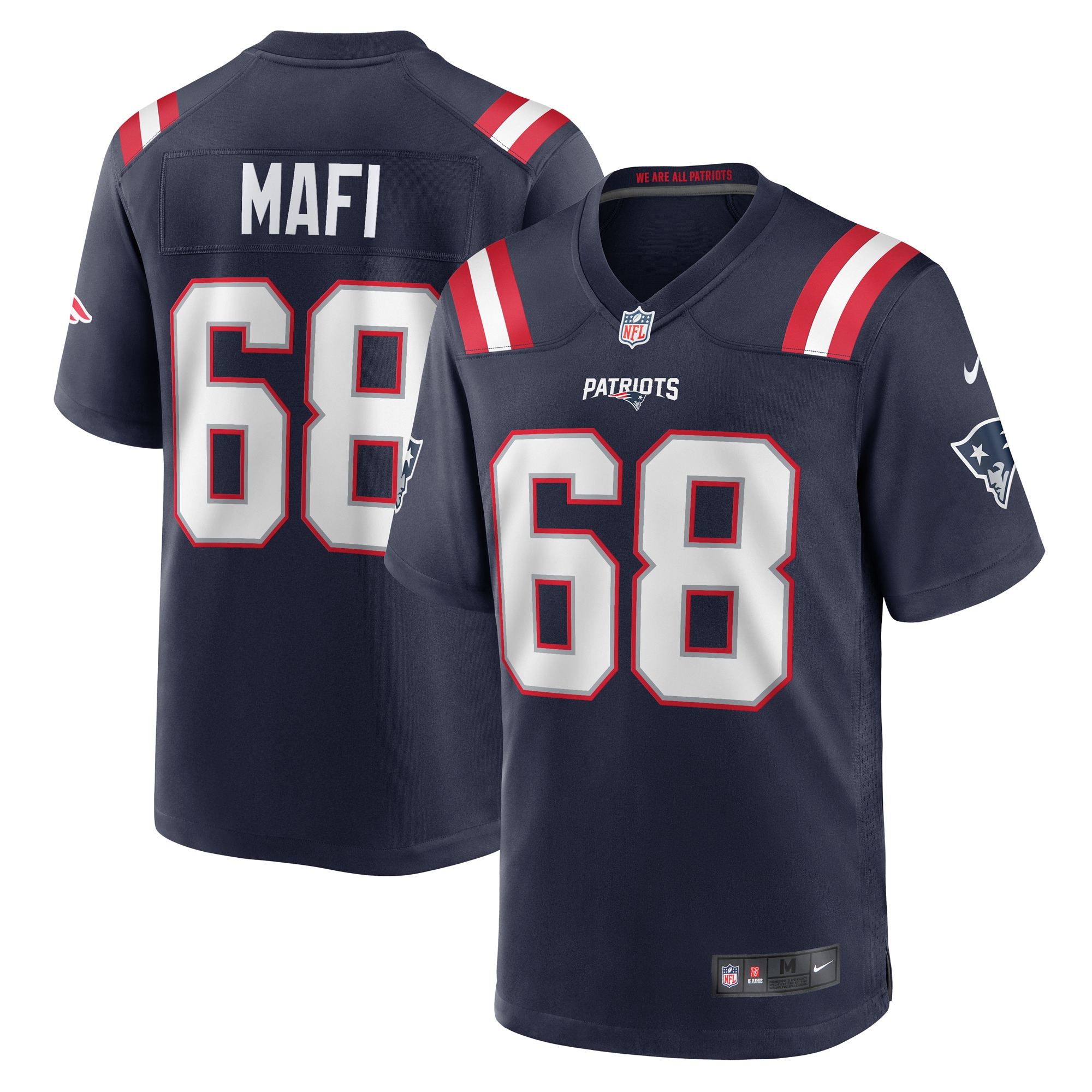 Atonio Mafi New England Patriots Nike Team Game Jersey   Navy