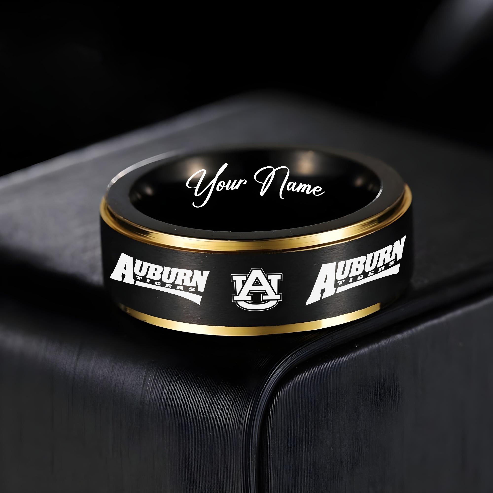 Auburn Tigers Stainless Steel Rings Comes With Box 2025 Versions, Gifts For Fan