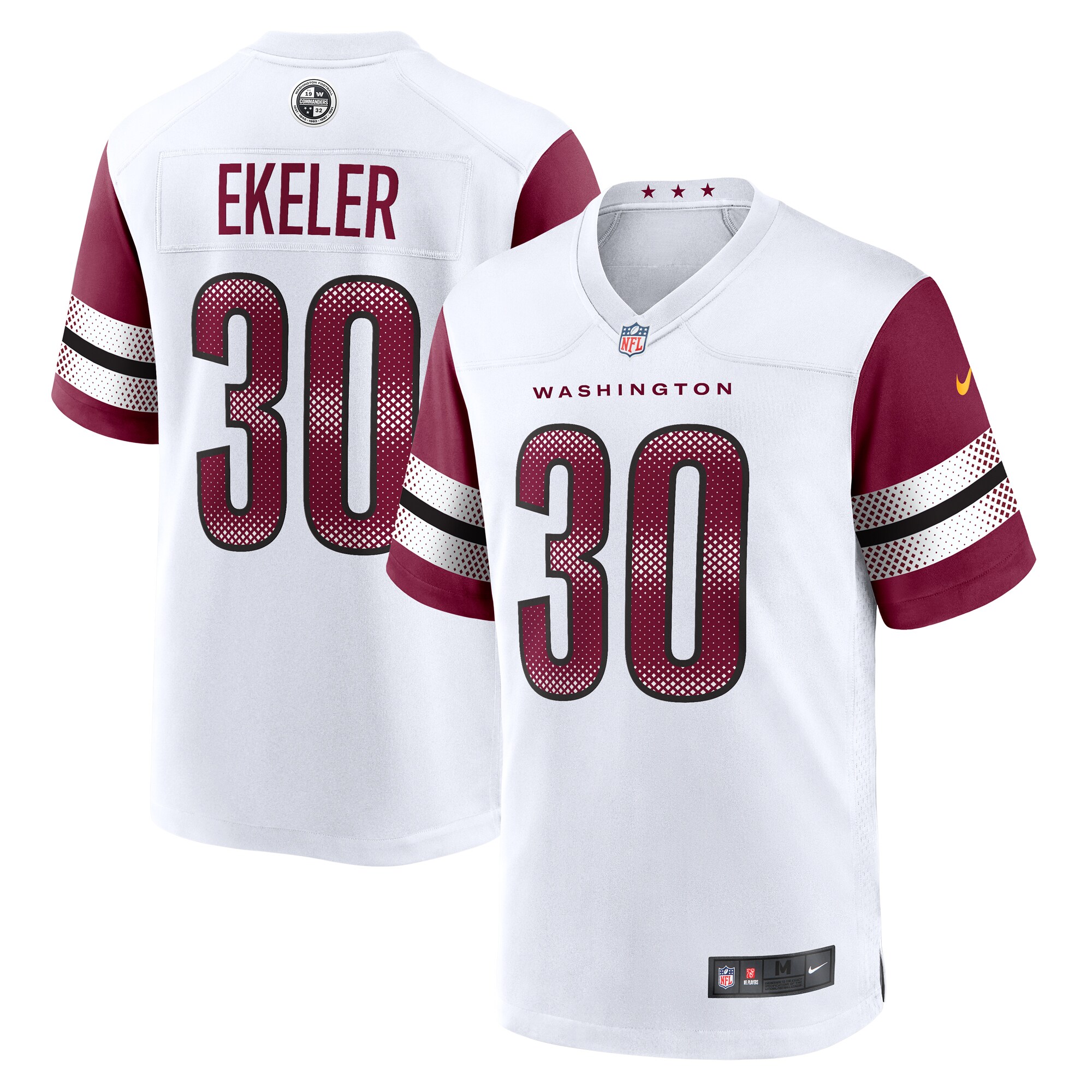 Austin Ekeler Washington Commanders Nike Game Jersey   White