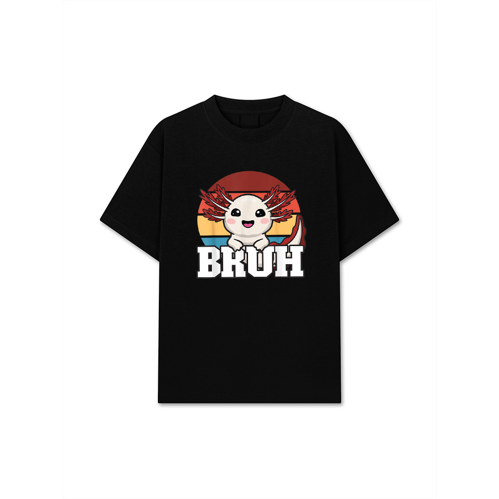 Axolotl Lovers Gifts, Vintage Retro, Bruh Axolotl T-Shirt