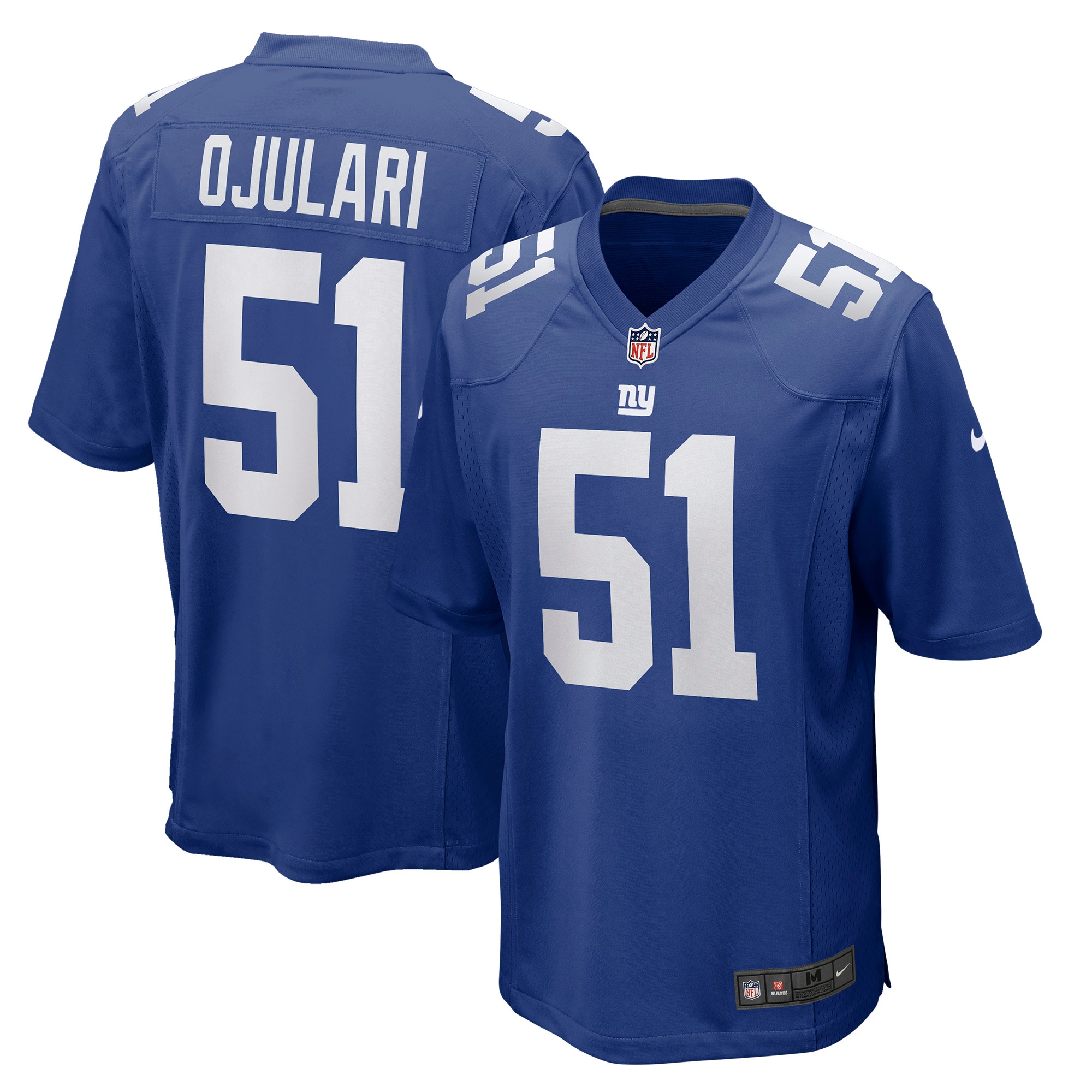 Azeez Ojulari New York Giants Nike Game Player Jersey   Royal