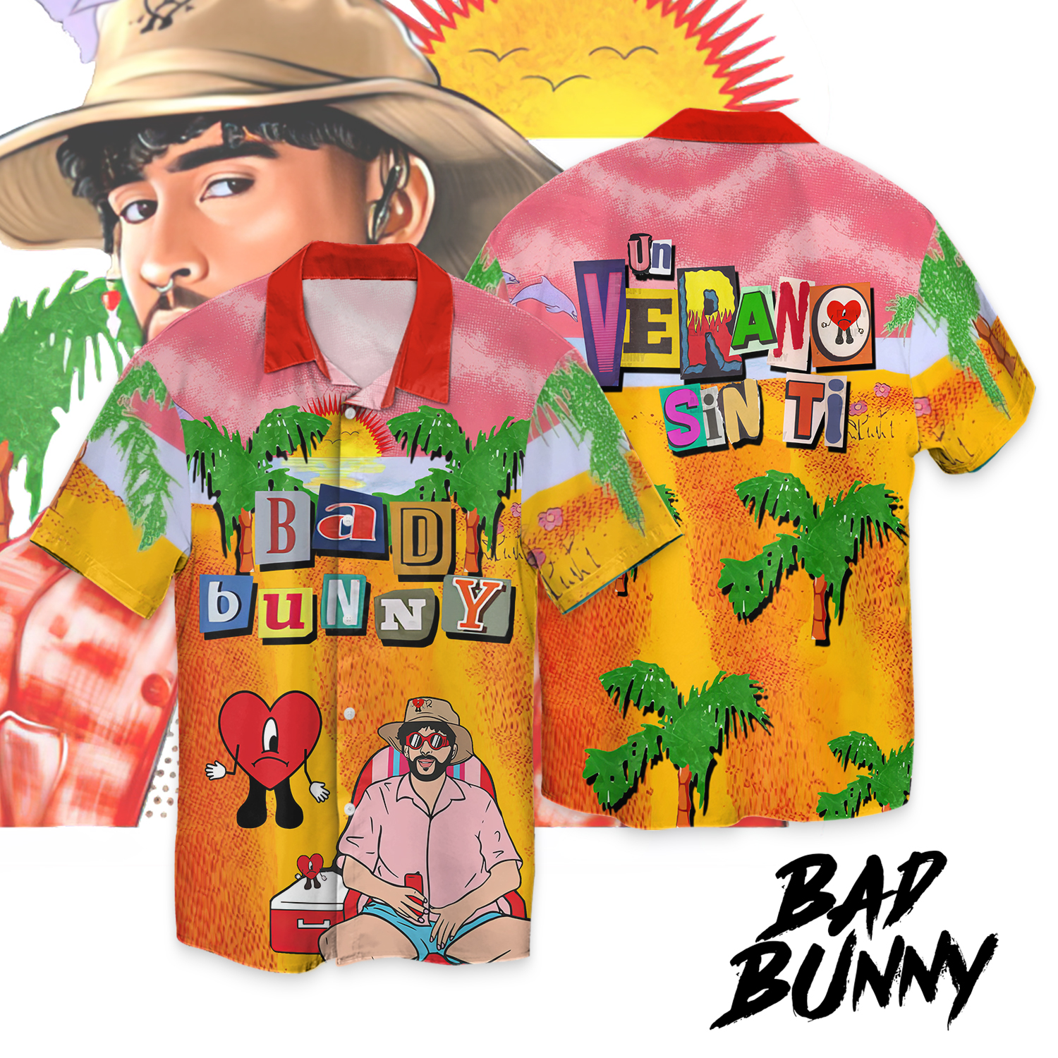 Bad Bunny Hawaiian Shirt Gifts For Fans