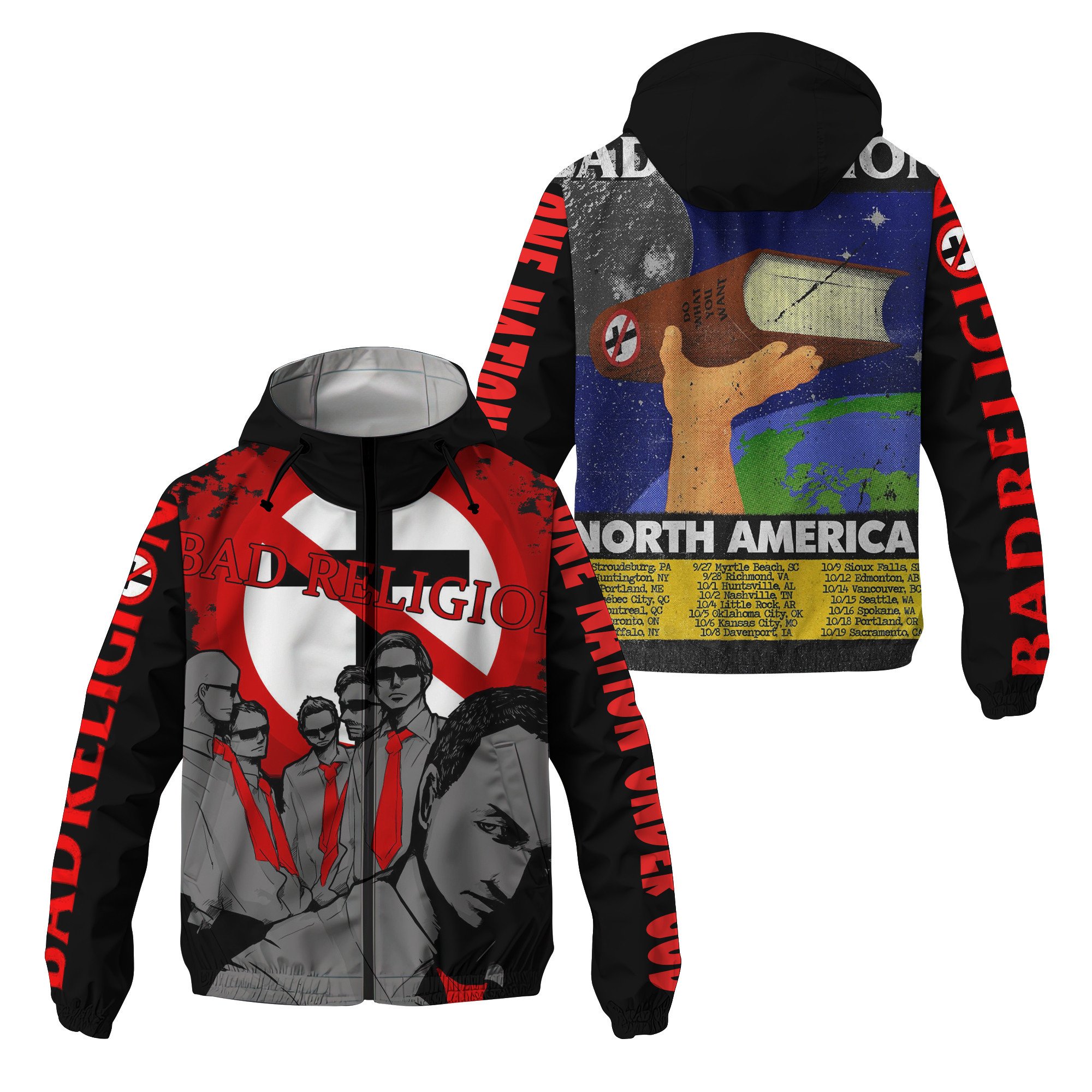 Bad Religion Music Windbreaker Outdoor Jacket