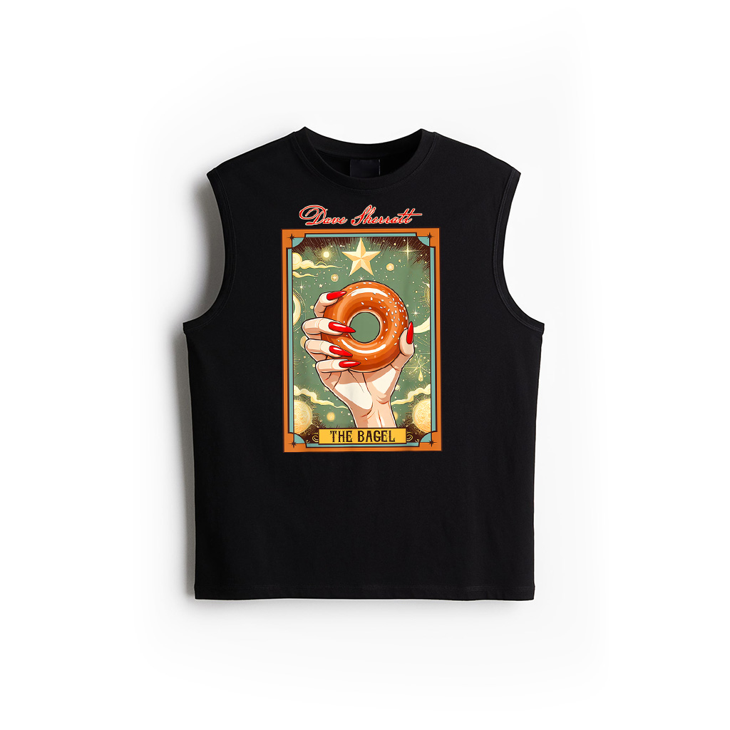 Bagel Lover Breakfast Foodie Bagel The Bagel Tarot Card Tank Top