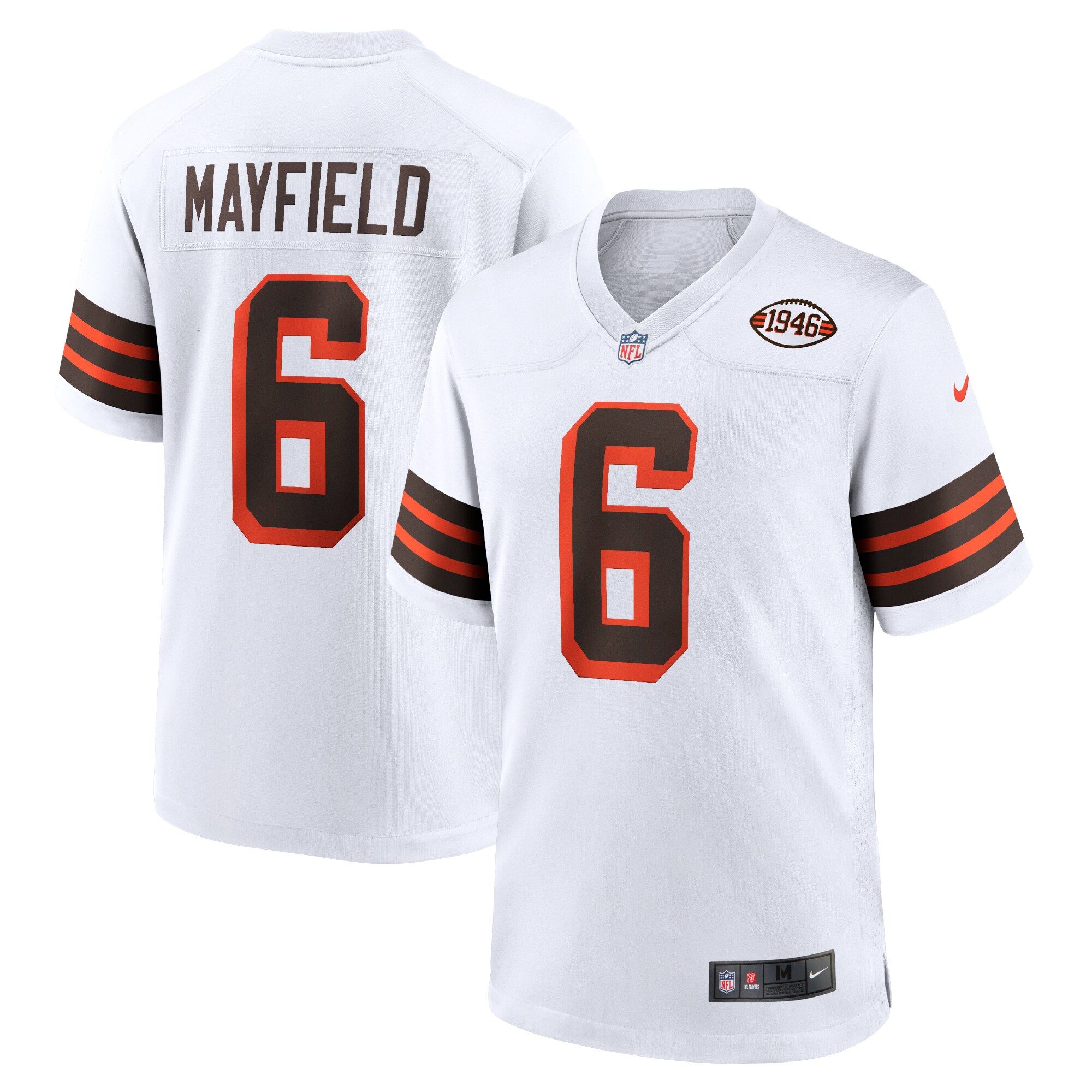 Baker Mayfield Cleveland Browns Nike 1946 Collection Alternate Game Jersey   White