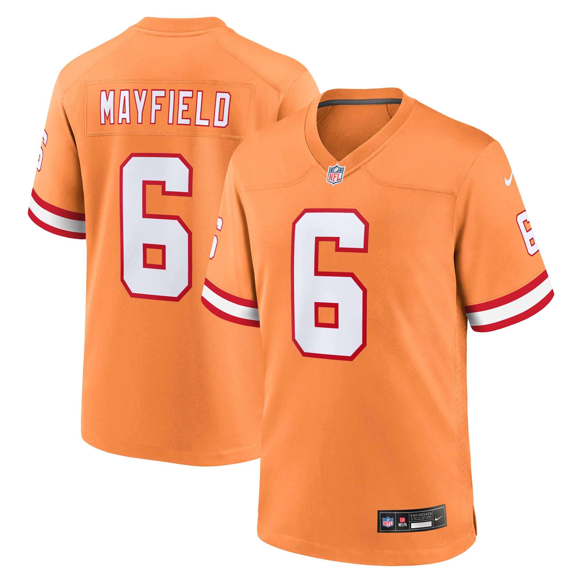 Baker Mayfield Tampa Bay Buccaneers Nike Throwback Game Jersey   Orange