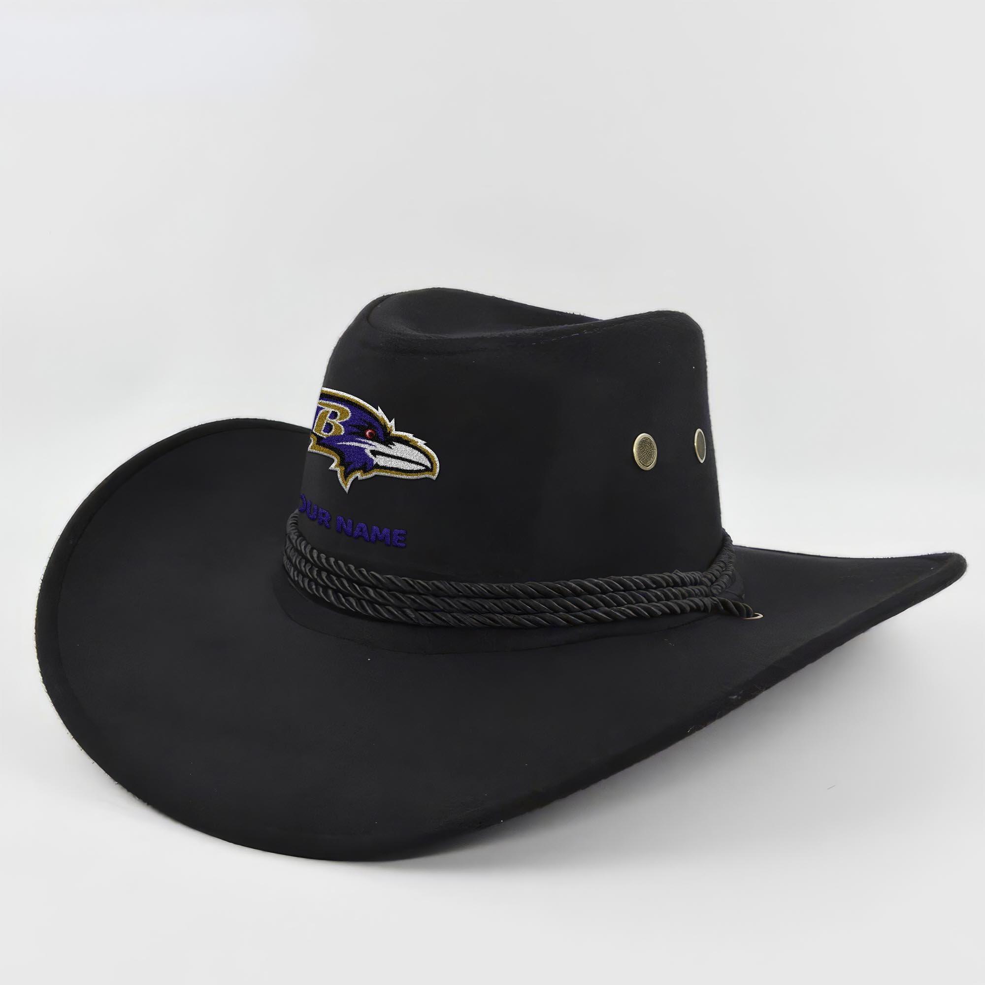Baltimore Ravens Cowboy Hat Custom Your Name, Gifts For Fan
