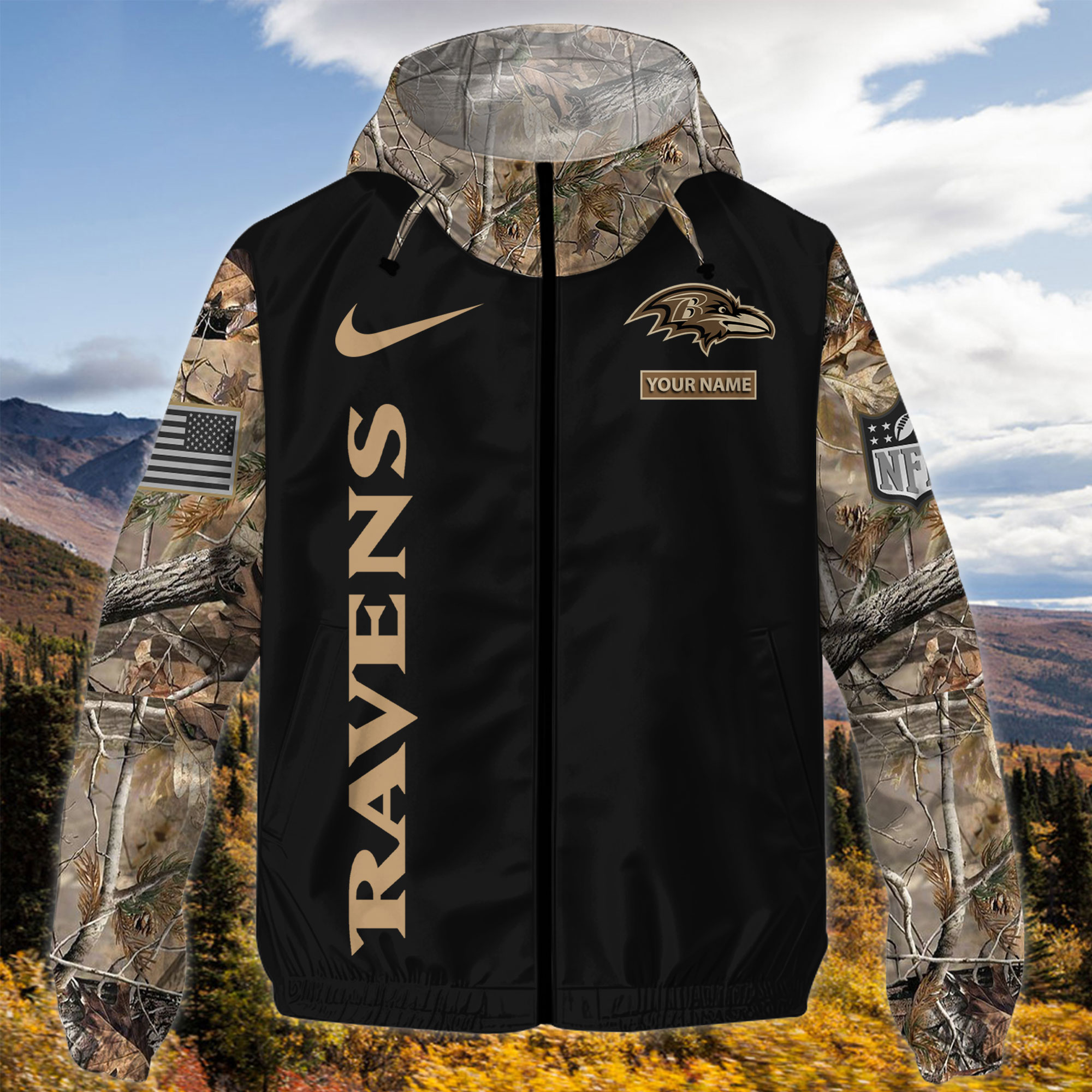 Baltimore Ravens NFL Personalized Style Windbreaker Jacket For Fans