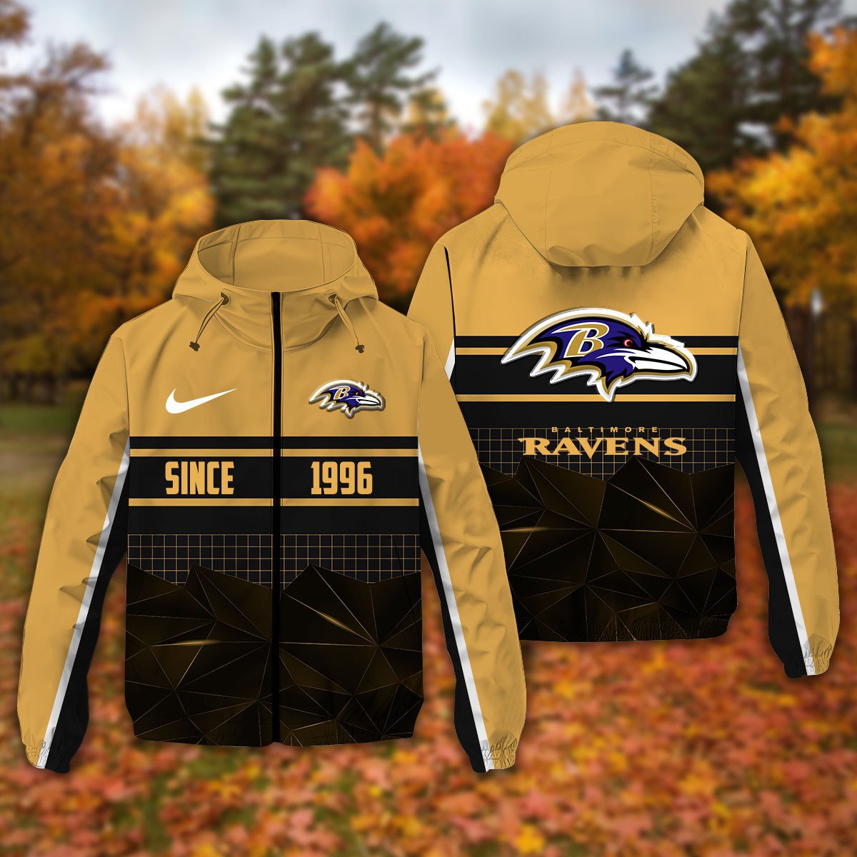 Baltimore Ravens NFL Personalized Windbreaker Jacket For Fan