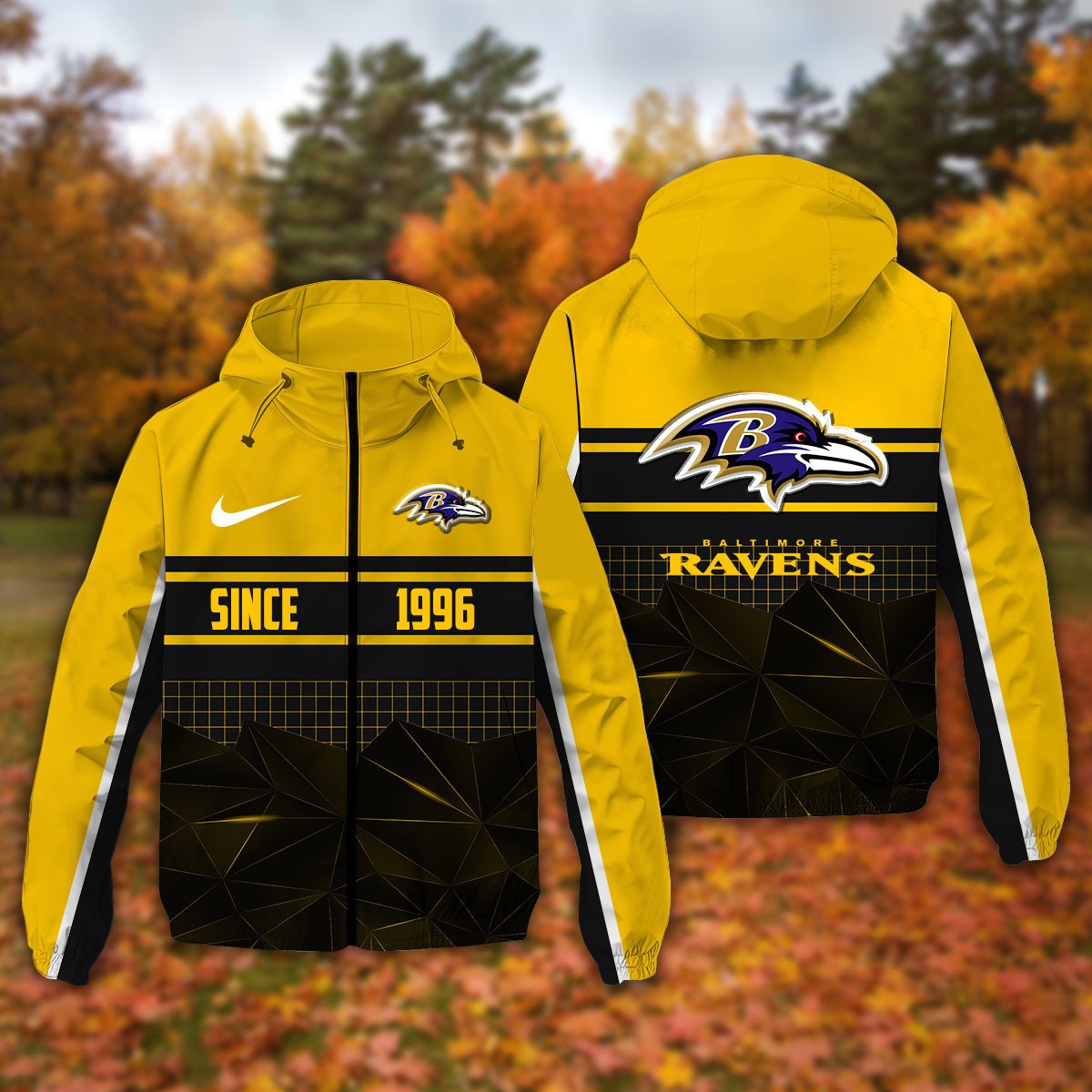 Baltimore Ravens NFL Personalized Windbreaker Jacket For Fan