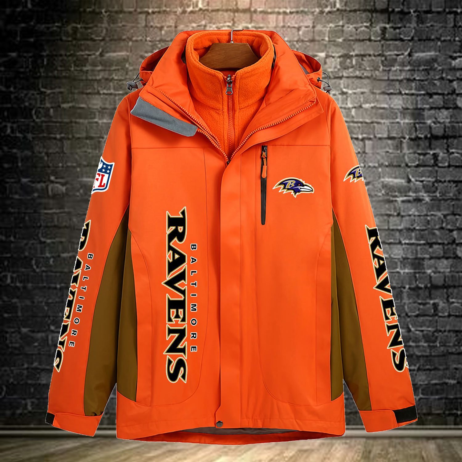 Baltimore Ravens NFL Personalized Windbreaker Jacket For Fan