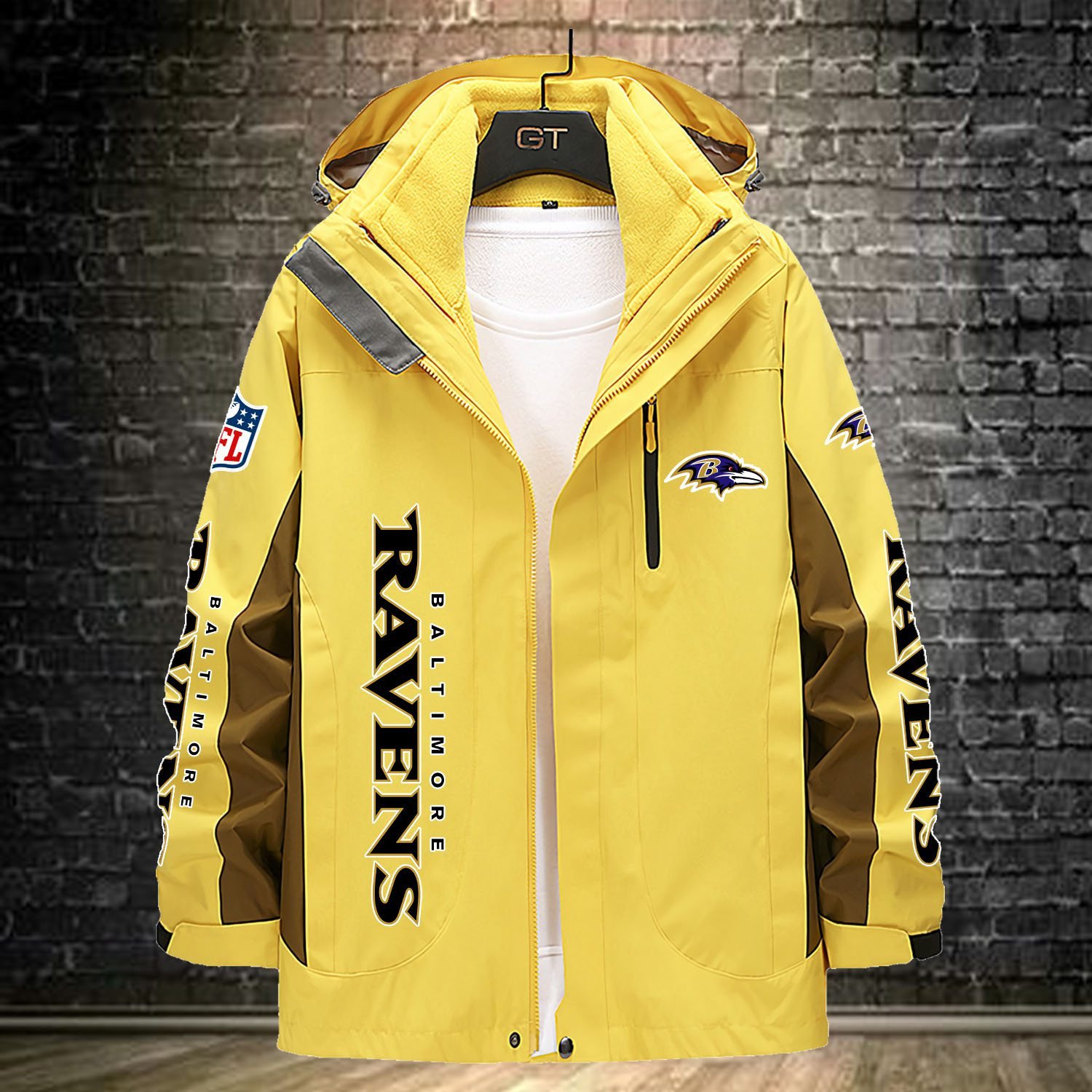 Baltimore Ravens NFL Personalized Windbreaker Jacket For Fan