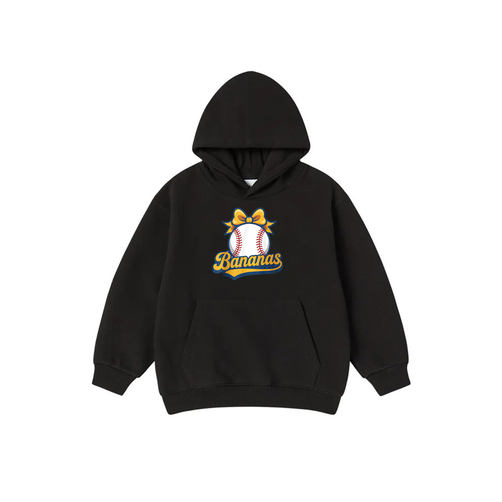 Bananas Lovers Coquette Bow Graphic Art  Hoodie