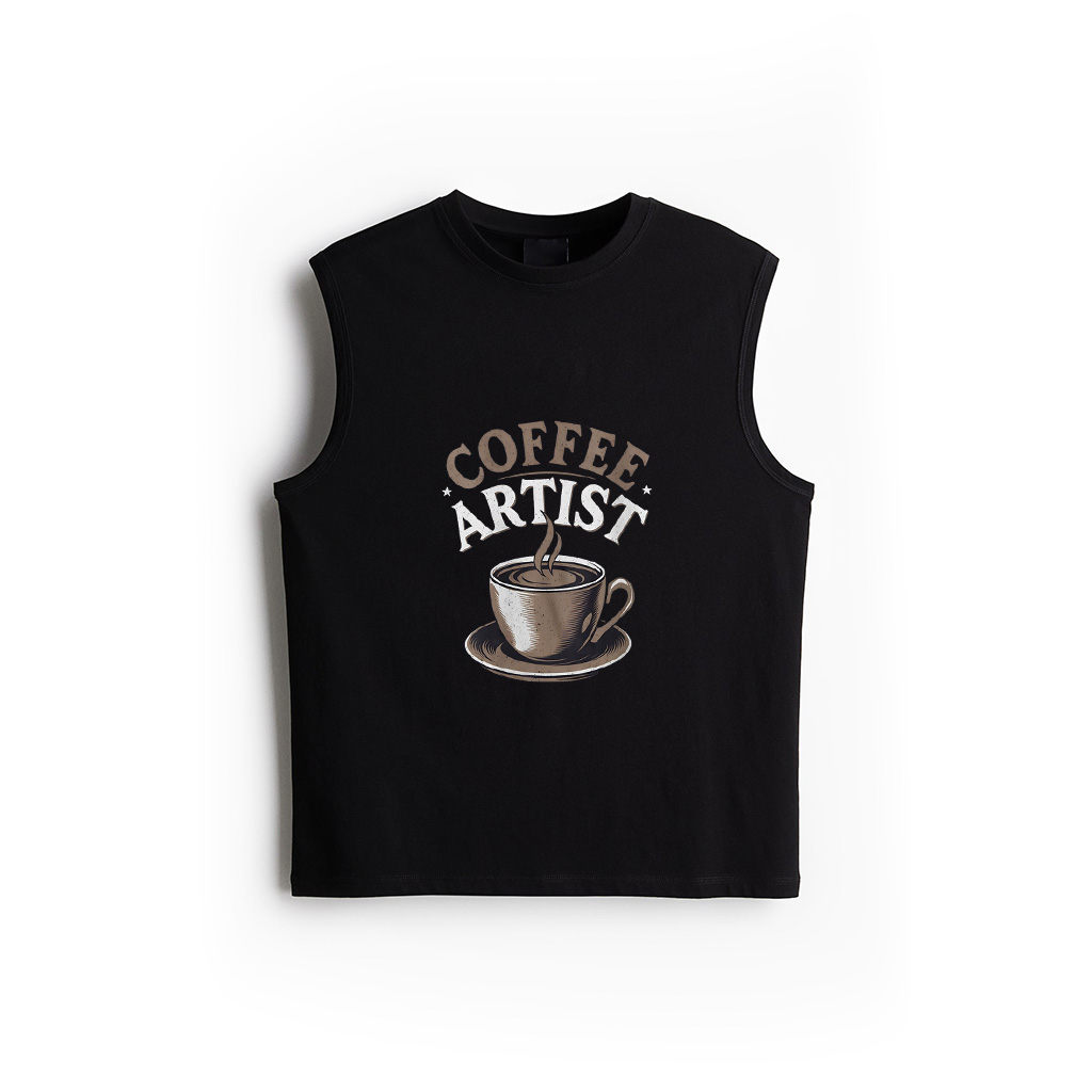 Barista Coffee Artist Vintage Espresso Cup Tank Top