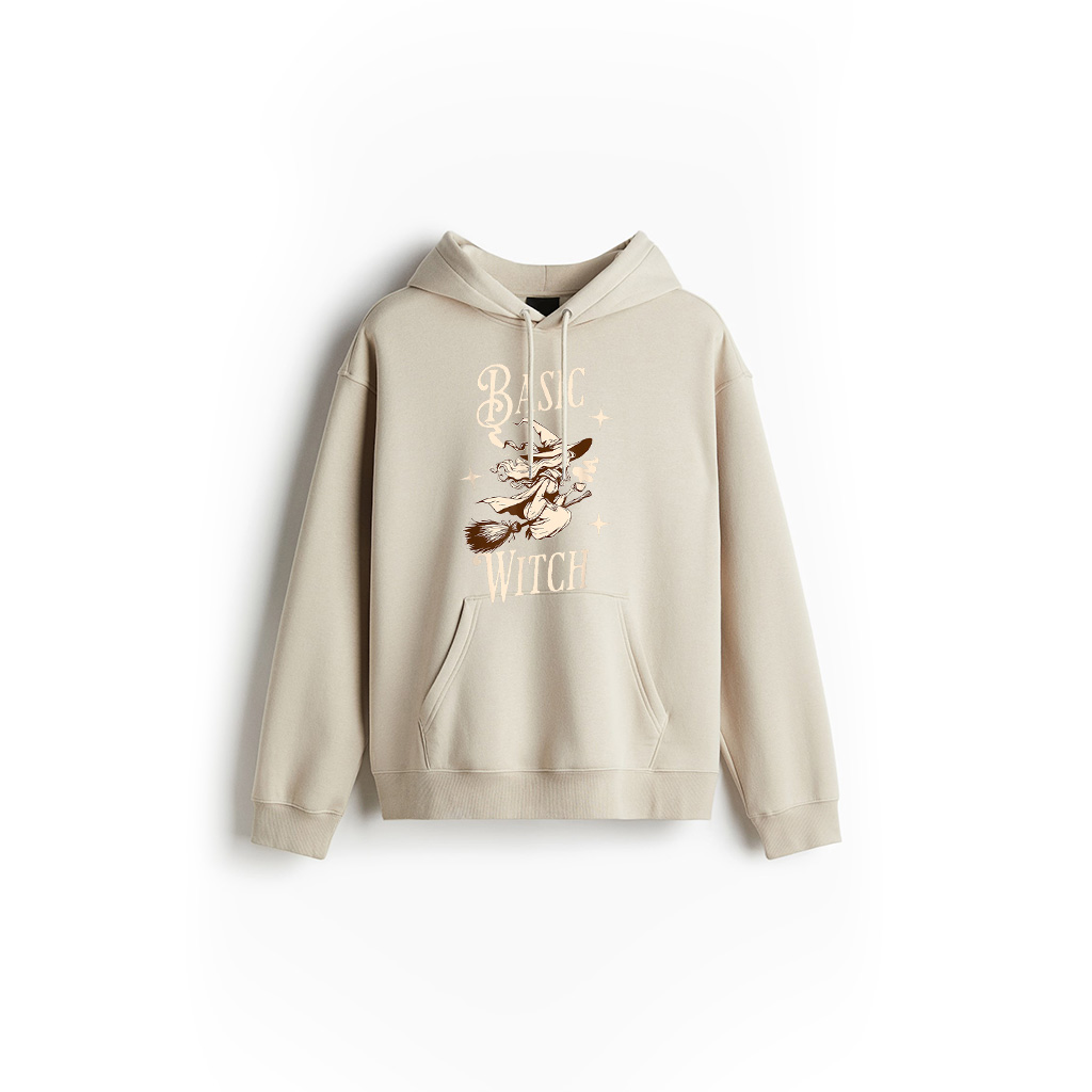 Basic Witch Coffee Fall Vintage Pinup Women Retro Halloween Hoodie