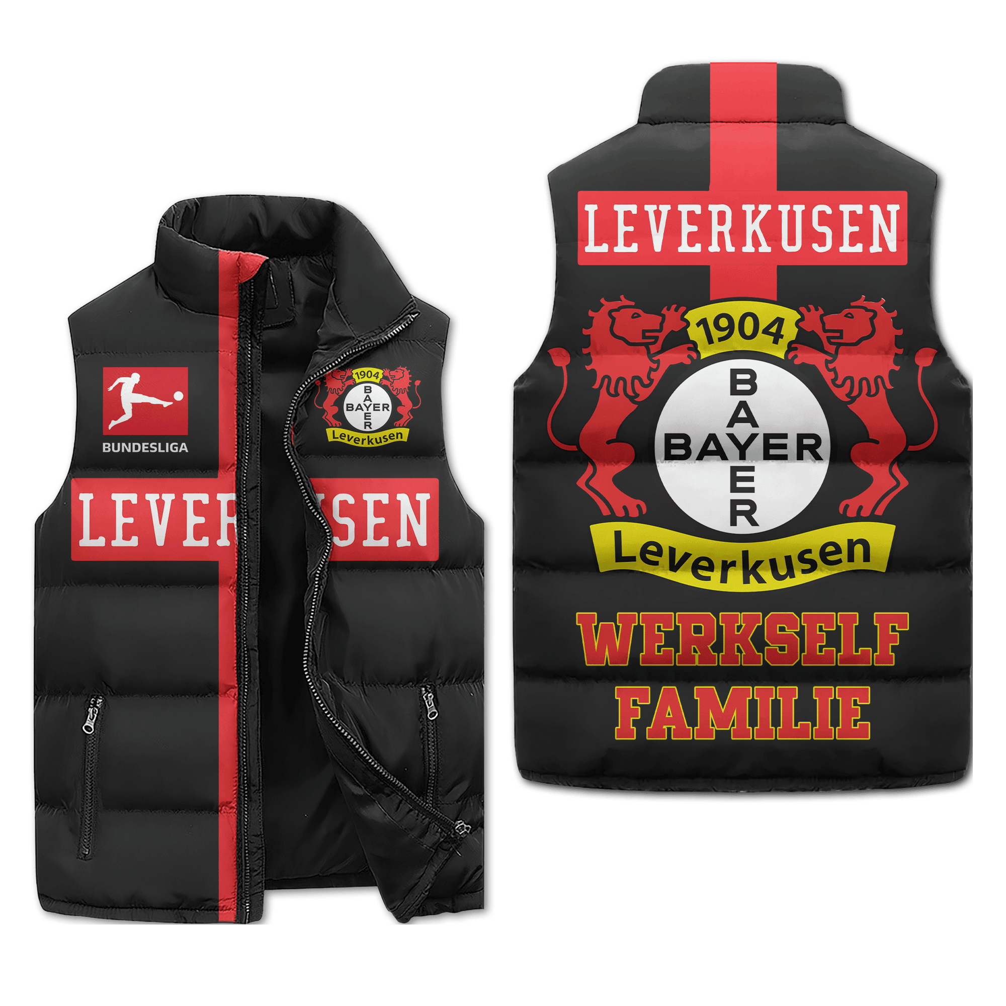 Bayer 04 Leverkusen Sleeveless Puffer Jacket