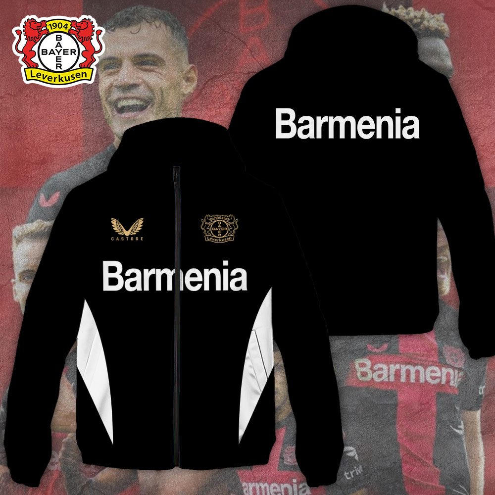 Bayer Leverkusen Bundesliga Style Windbreaker Jacket For Fans