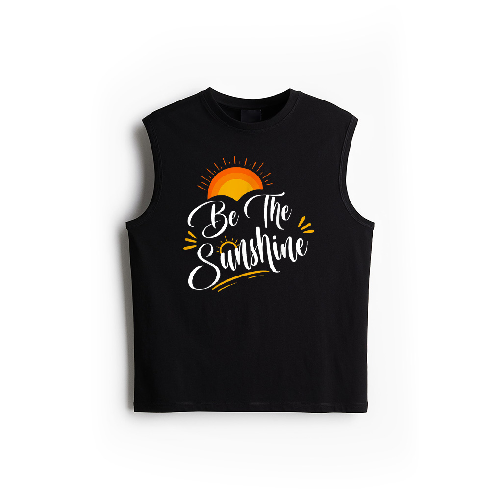 Be The Sunshine Motivational Positive Retro Sun Tank Top