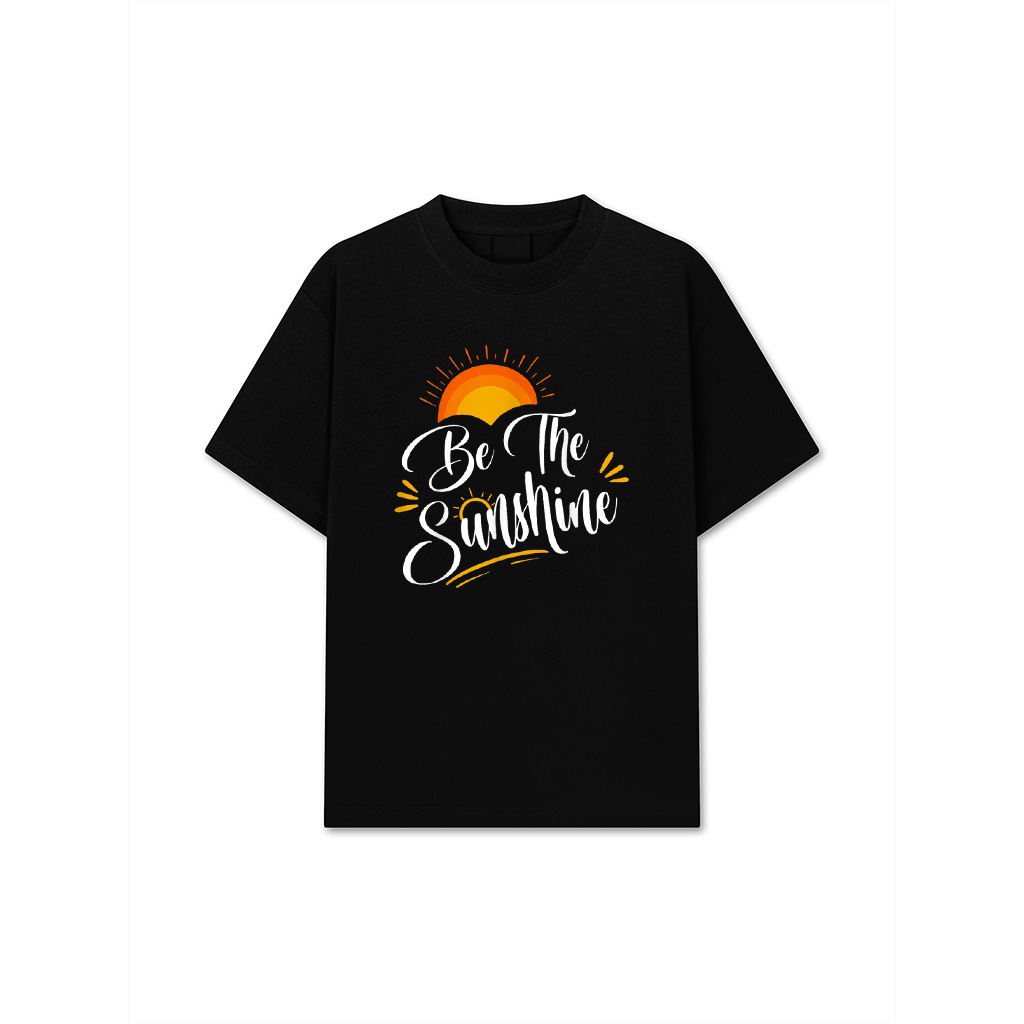 Be The Sunshine Motivational Positive Retro Sun T-Shirt