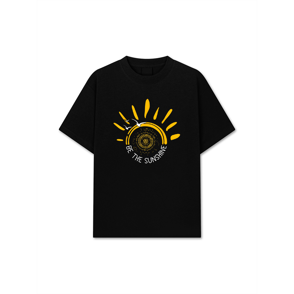 Be The Sunshine Positive Boho Retro Sun Design T-Shirt