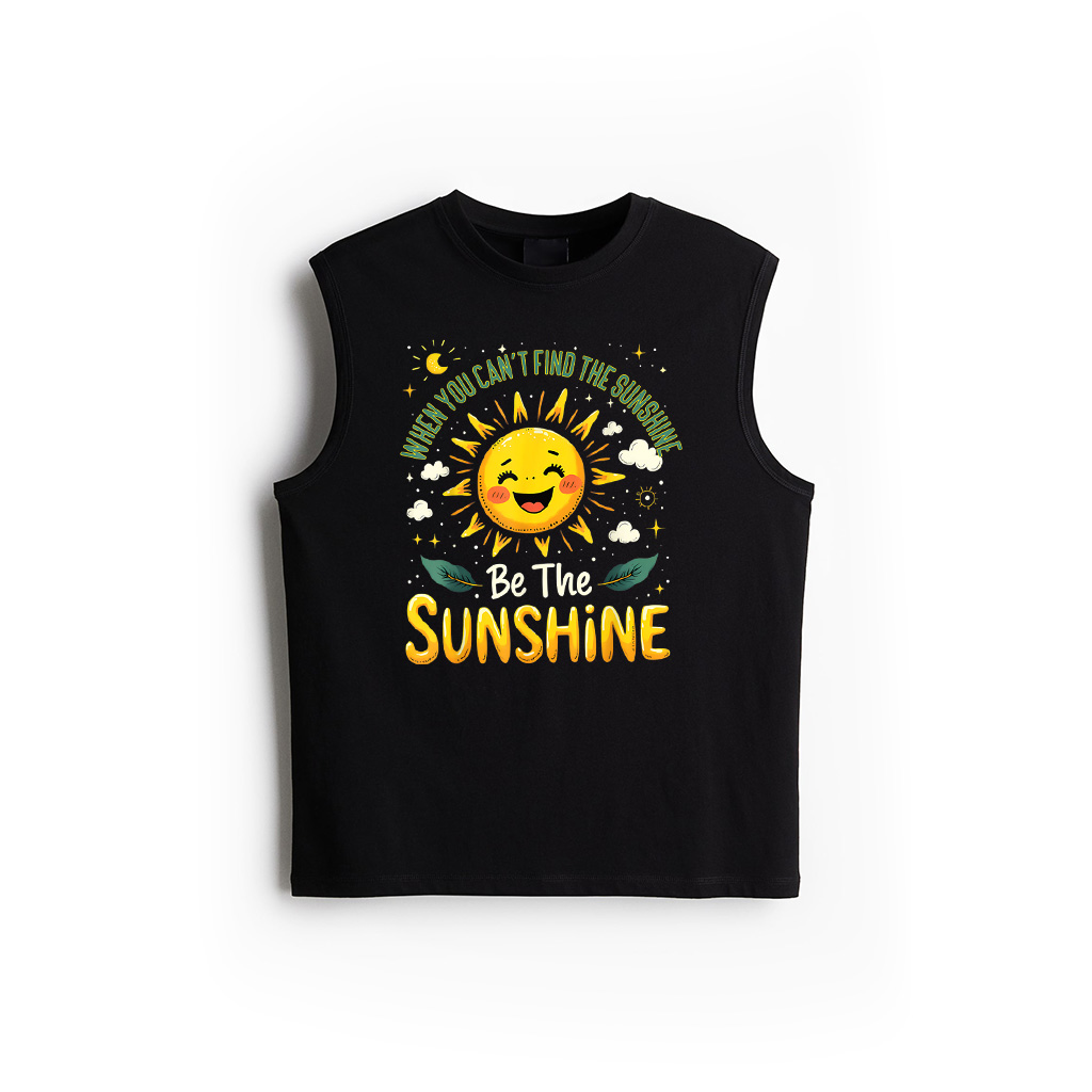 Be The Sunshine Quote Positivity Cheerful Tank Top