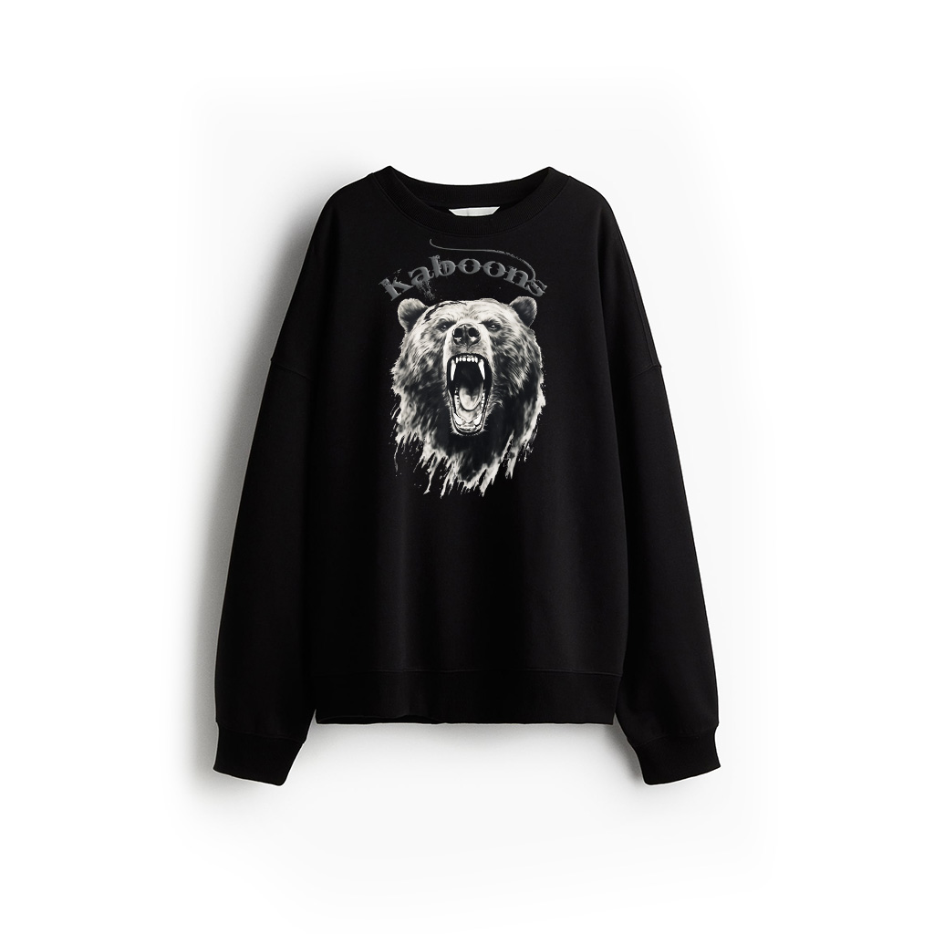 Bear Vintage Angry Grizzly Bear Hiking Camping Camper Sweatshirt