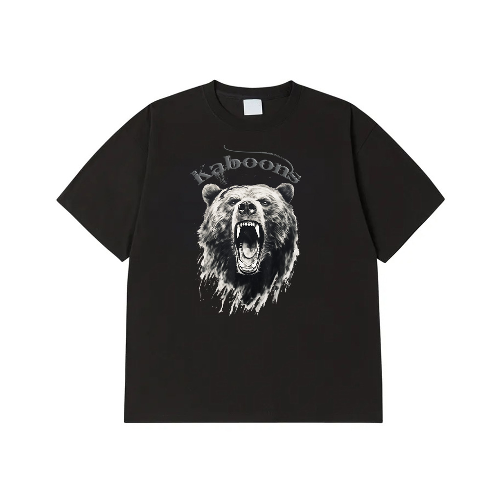 Bear Vintage Angry Grizzly Bear Hiking Camping Camper T-Shirt