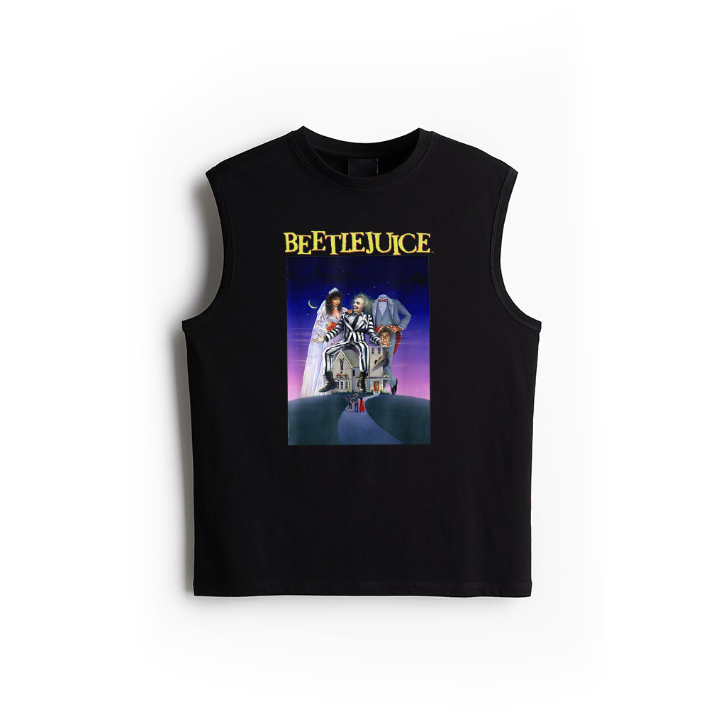 Beetlejuice Classic Vintage Ghost With The Most Movie Poster Tank Top