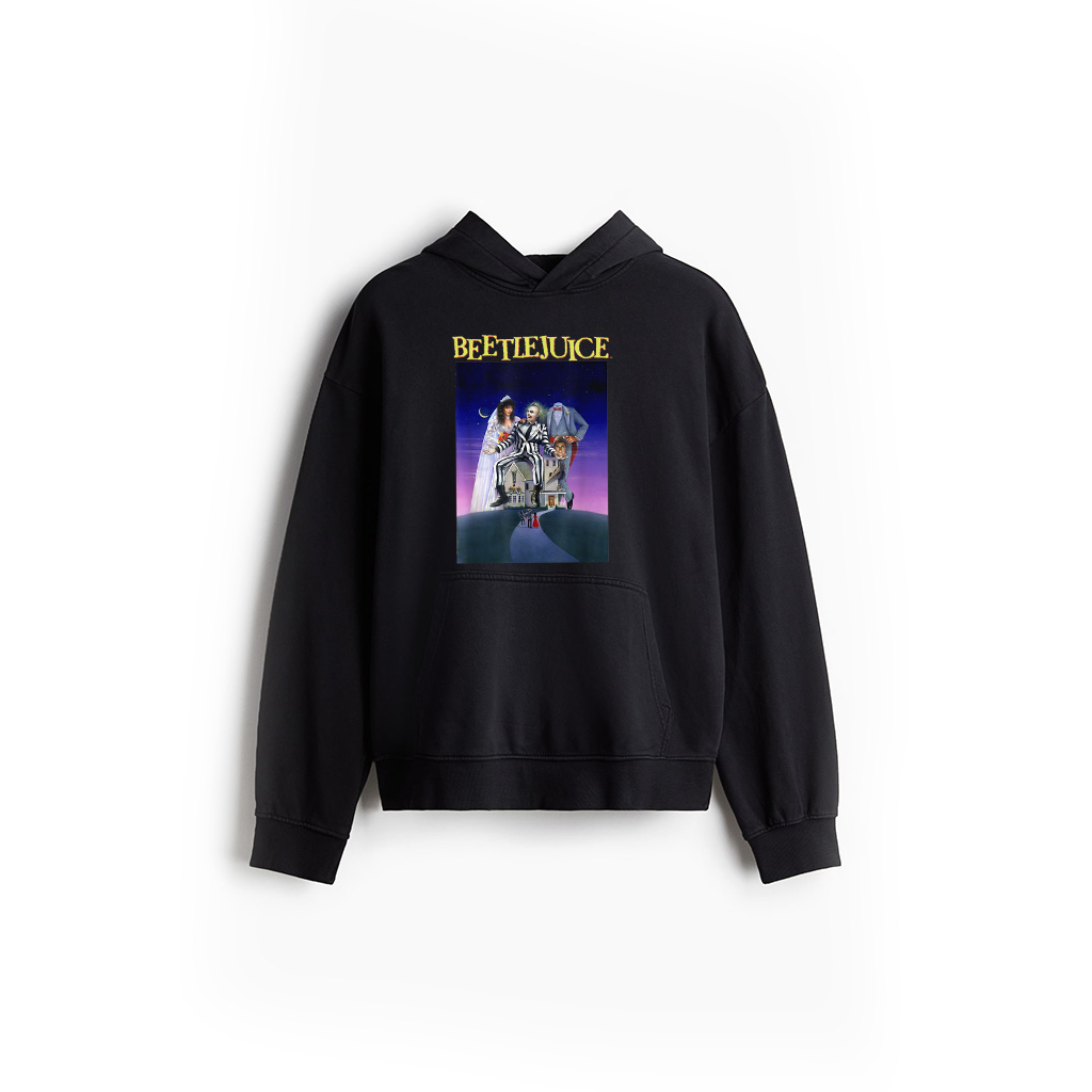 Beetlejuice Classic Vintage Ghost With The Most Movie Poster Hoodie
