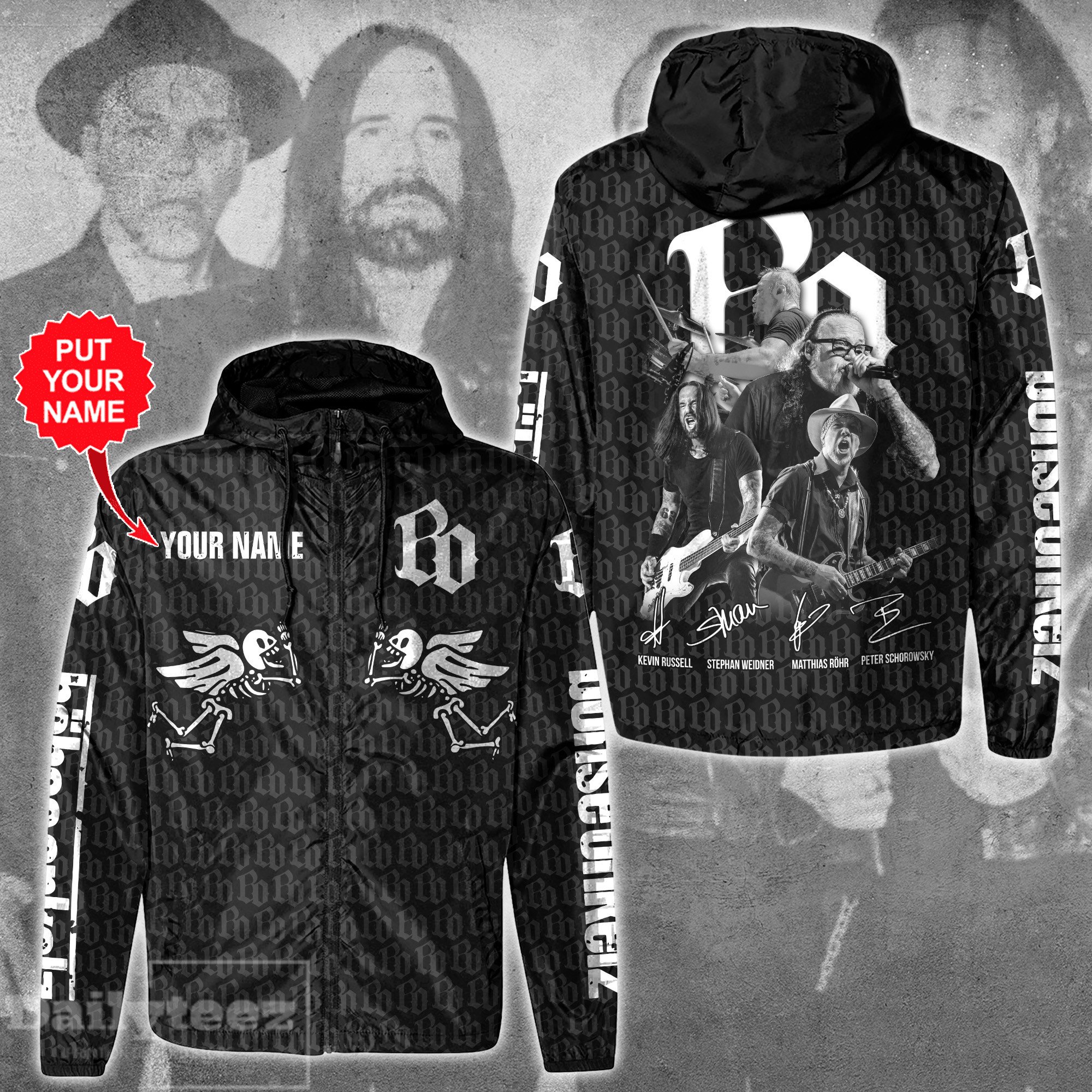 Bhse Onkelz Music Personalized Style Windbreaker Jacket
