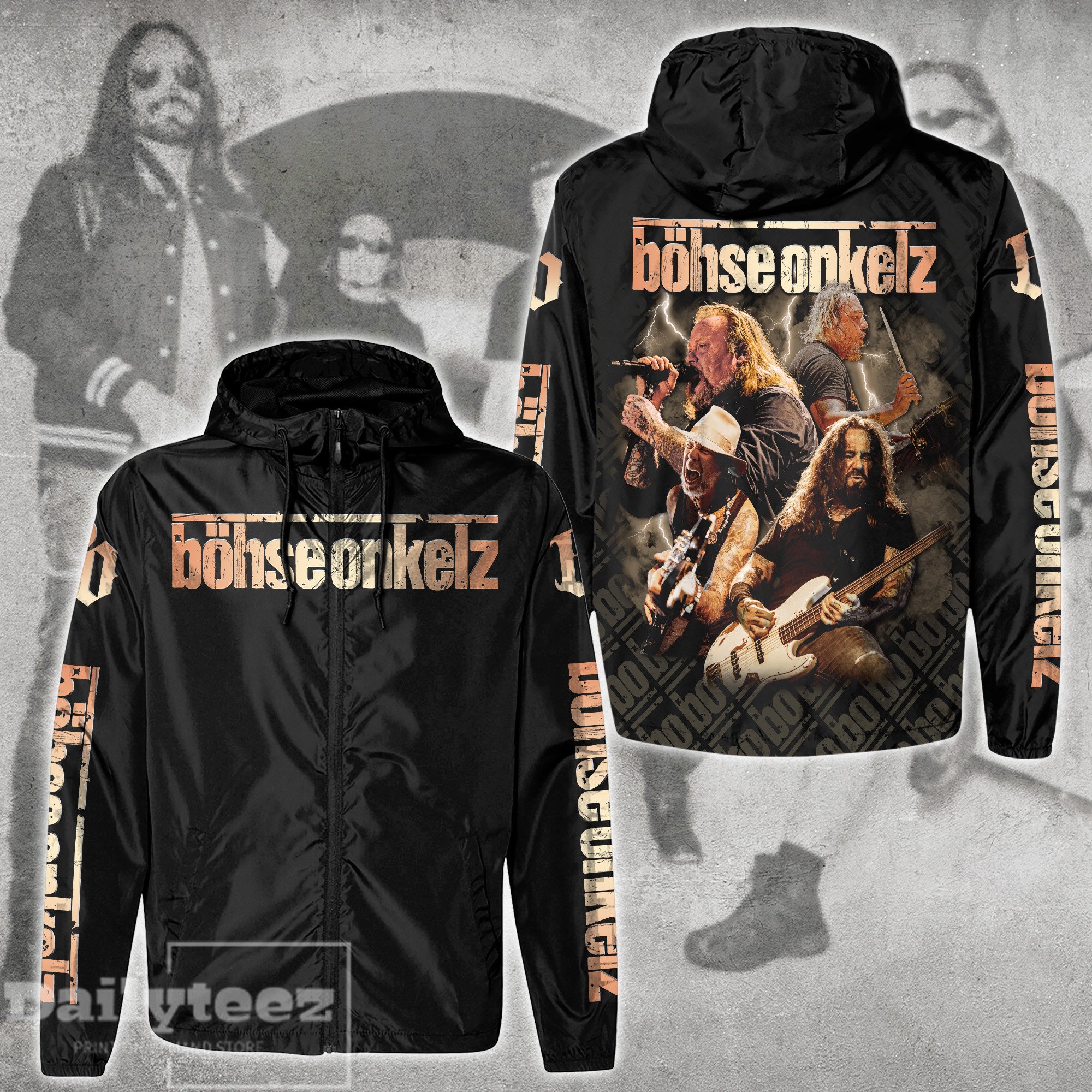 Bhse Onkelz Music Style Windbreaker Jacket