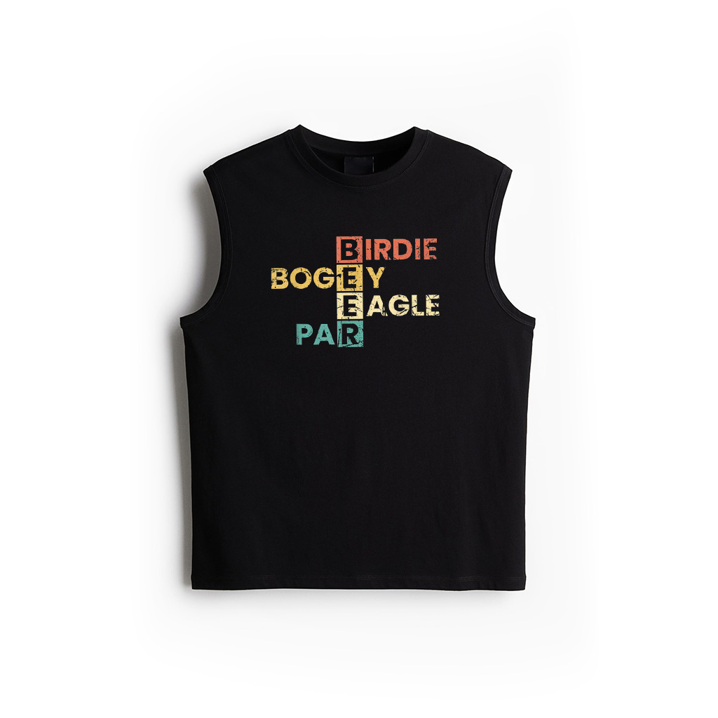 Birdie Bogey Eagle Par Beer Funny Golf Player Golfer Vintage Tank Top