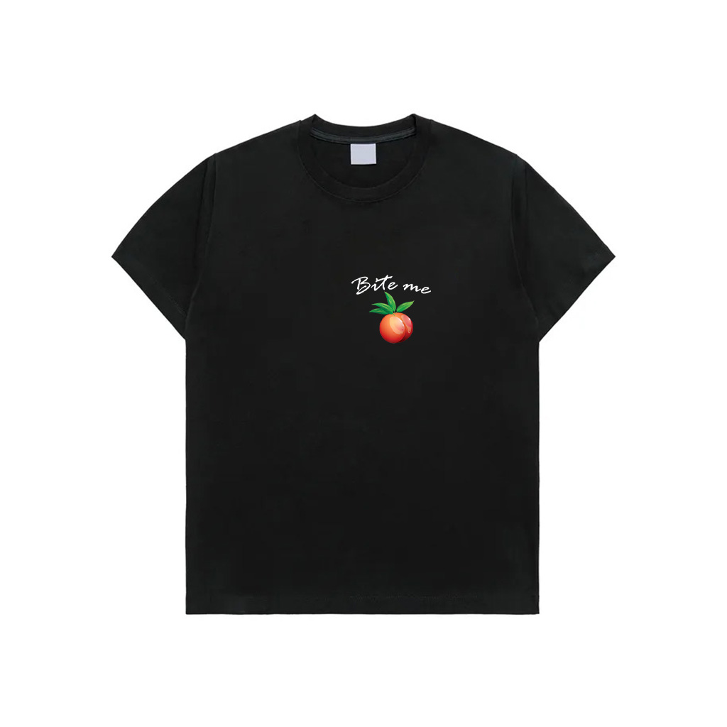 Bite Me Peach Joke Summer Vibes Fruit Vintage Peachy Gift T-Shirt
