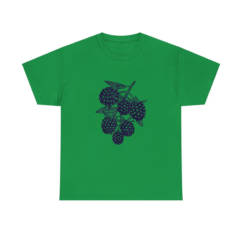 Blackberry Fruit Retro Vintage Drawing   Blackberry T-Shirt