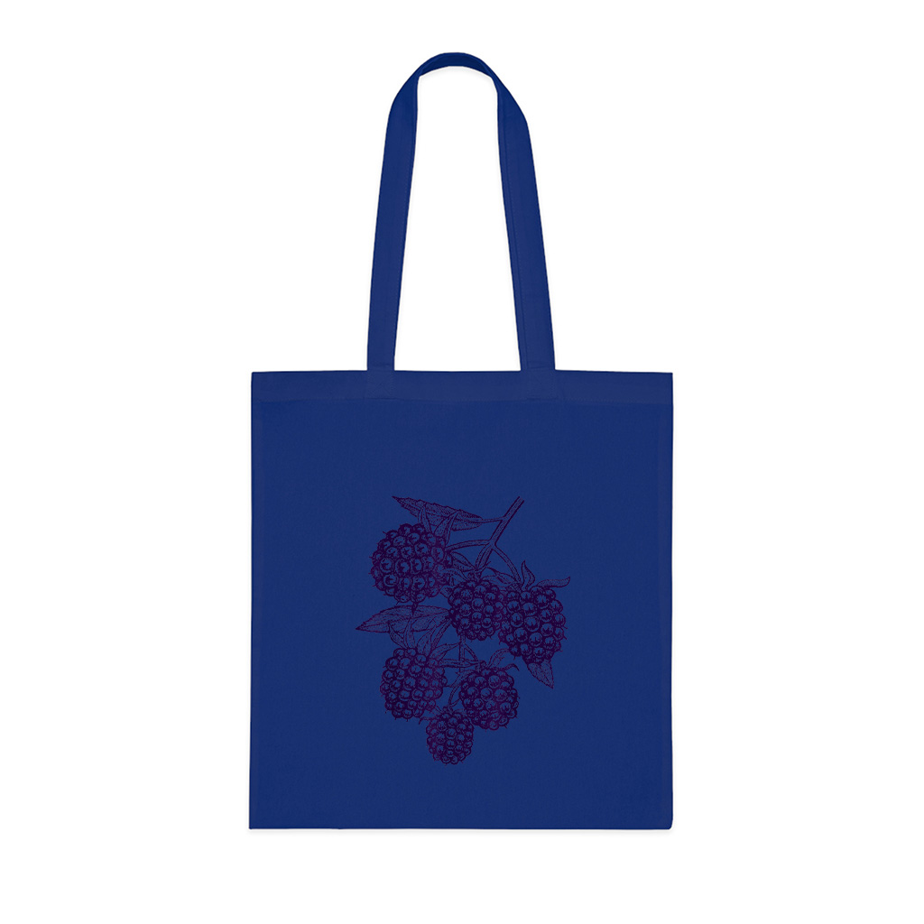 Blackberry Fruit Retro Vintage Drawing   Blackberry Tote Bag