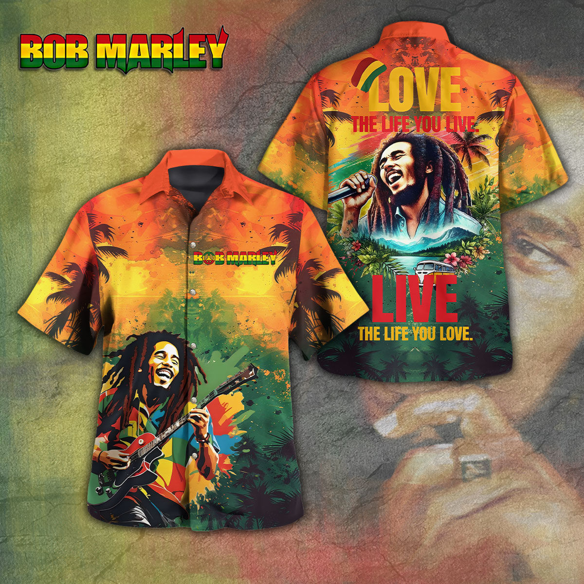 Bob Marley Music Hawaiian Shirt Gifts For Fans
