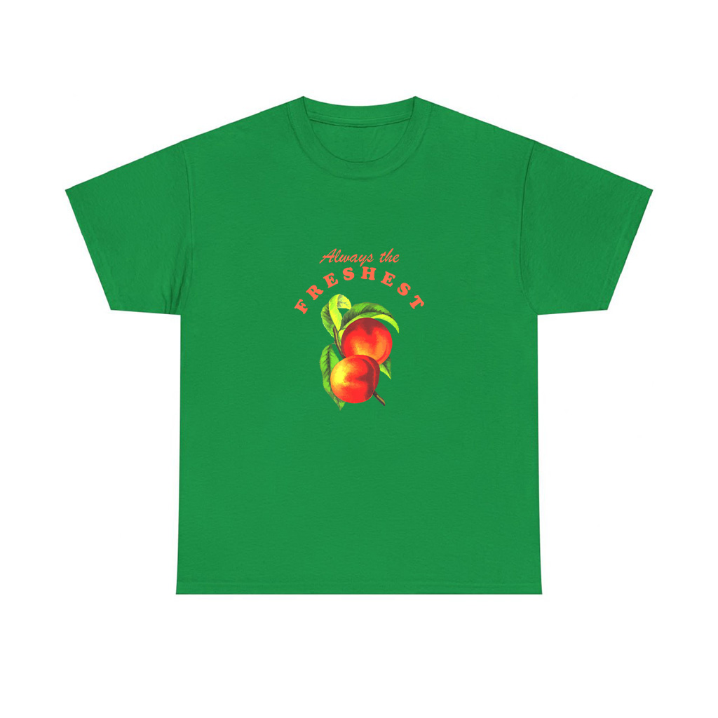 Boho Peaches Vintage Fruit Retro Label Always The Freshest T-Shirt