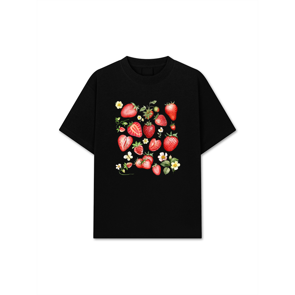 Boho Vintage Strawberry Festival Gift For Berry Fruit Lovers T-Shirt